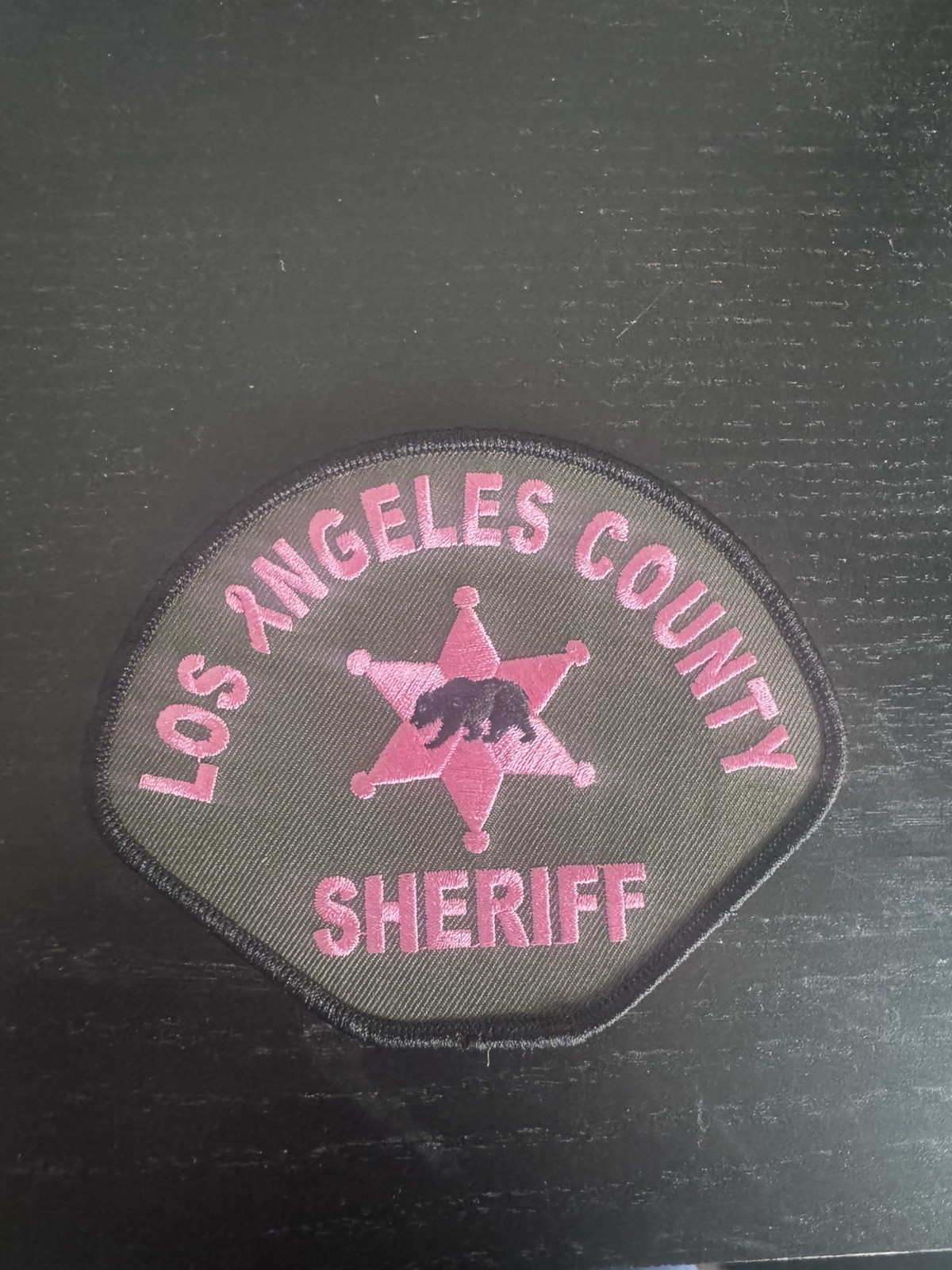 Los Angeles County Sheriff Cancer Awareness Patch