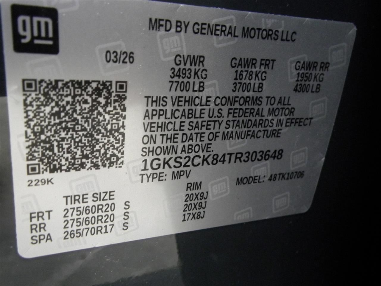 2026 Yukon AT4 Upper Air Shutter 86331348