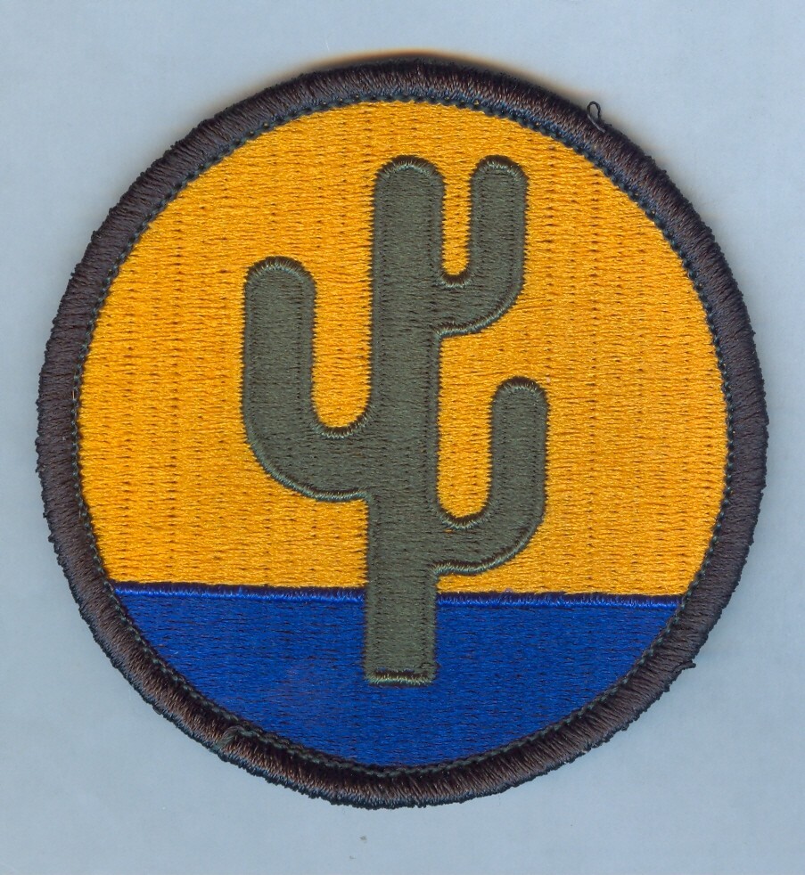 103d Infantry Division - FULL COLOR (AG GREEN MERROW EDGE BORDER) VAR .... MINT!