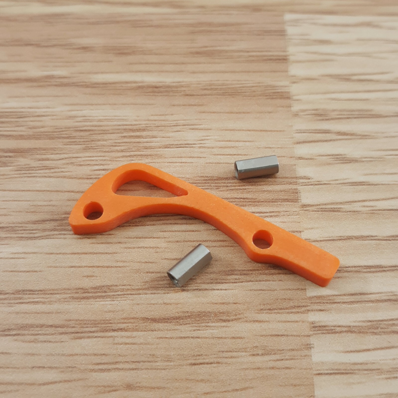 Flytanium Orange G-10 Backspacer Made for the Benchmade Mini Bugout Knife Matte