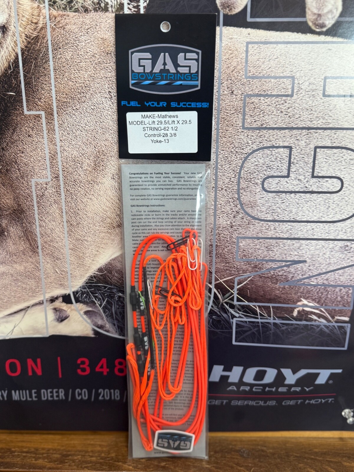 Gas Bowstrings Mathews Lift LIFT X 29.5 Bow String Set ALL Flo Orange