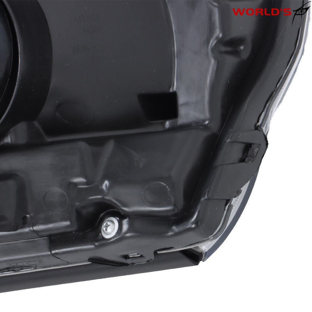 Left+Right For 2009 2010 2011 Honda Pilot Halogen Black Headlight Amber Corner