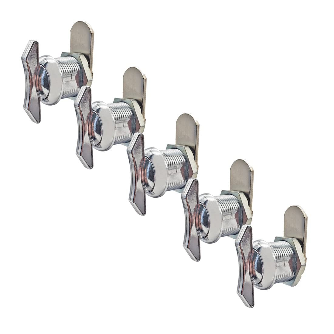 5 Pack Keyless Thumb Operated Cam Lock for Cabinet Drawer 5/8 Inch New