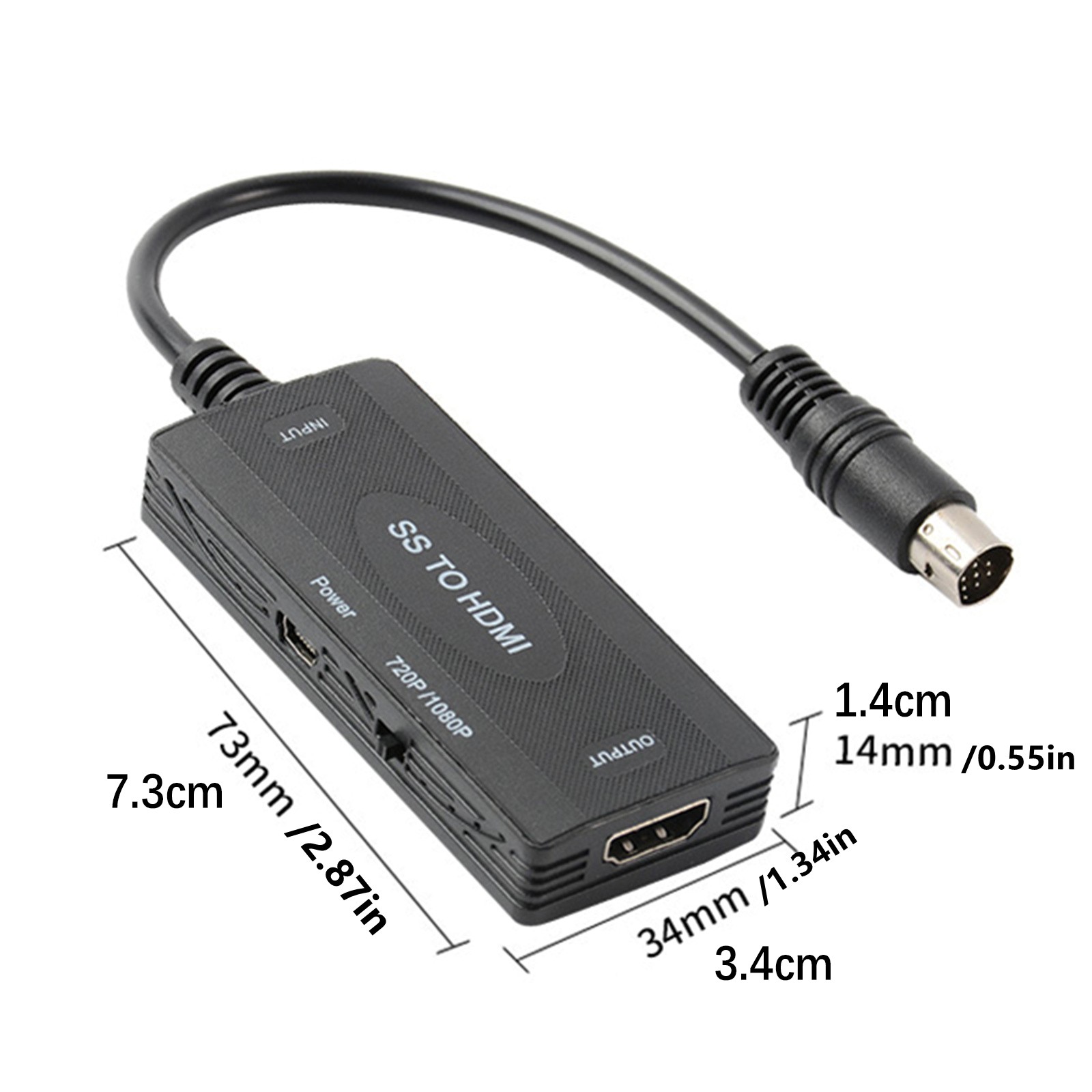 Black HiFi BASS Headphone Amplifier 16-600Ω Earphone Rechargeable 3.5mm AUX