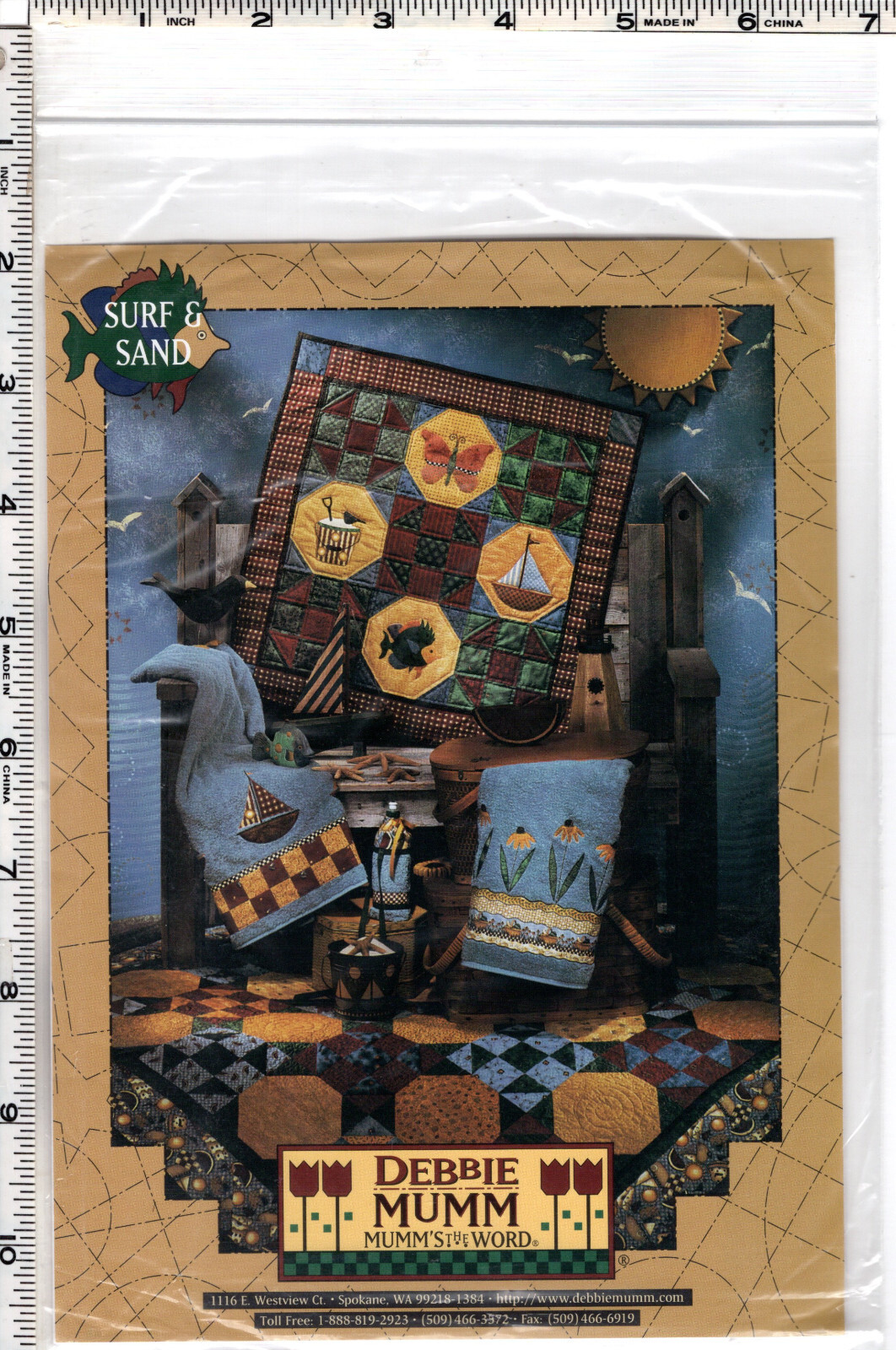 "Surf & Sand" ©1998 Mumm's the Word Quilting Sewing Craft Pattern AP-52 NEW