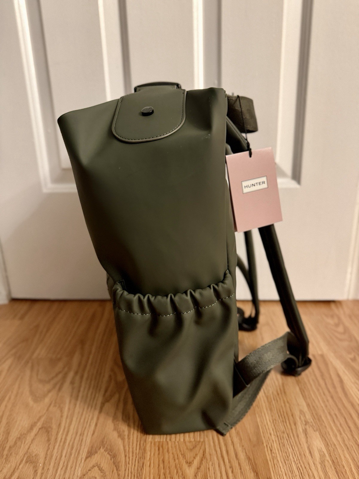 Hunter Top Clip Backpack Green With Tags