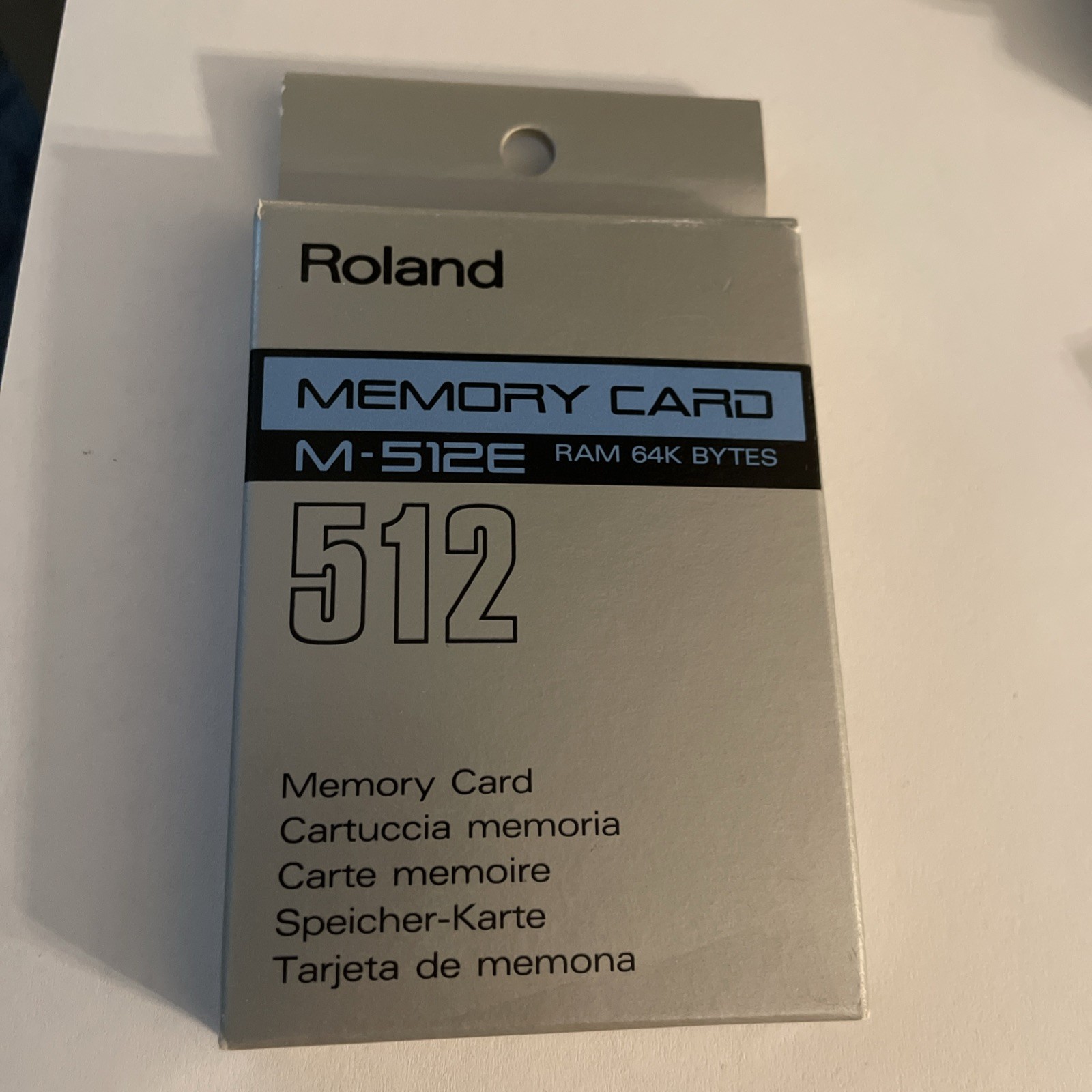 Roland M-512E Memory Card with Box and Instructions