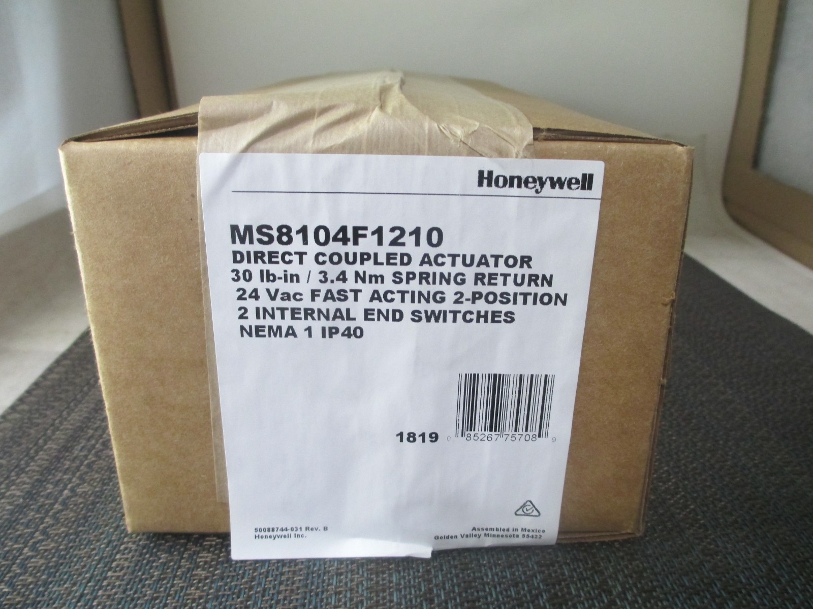 Honeywell MS8104F1210 Actuator NEW!