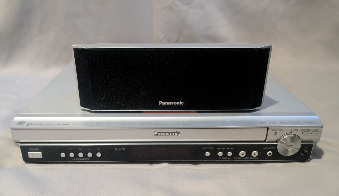 Panasonic 5 Disc DVD home theater system model SA-PT650 - Tested & working