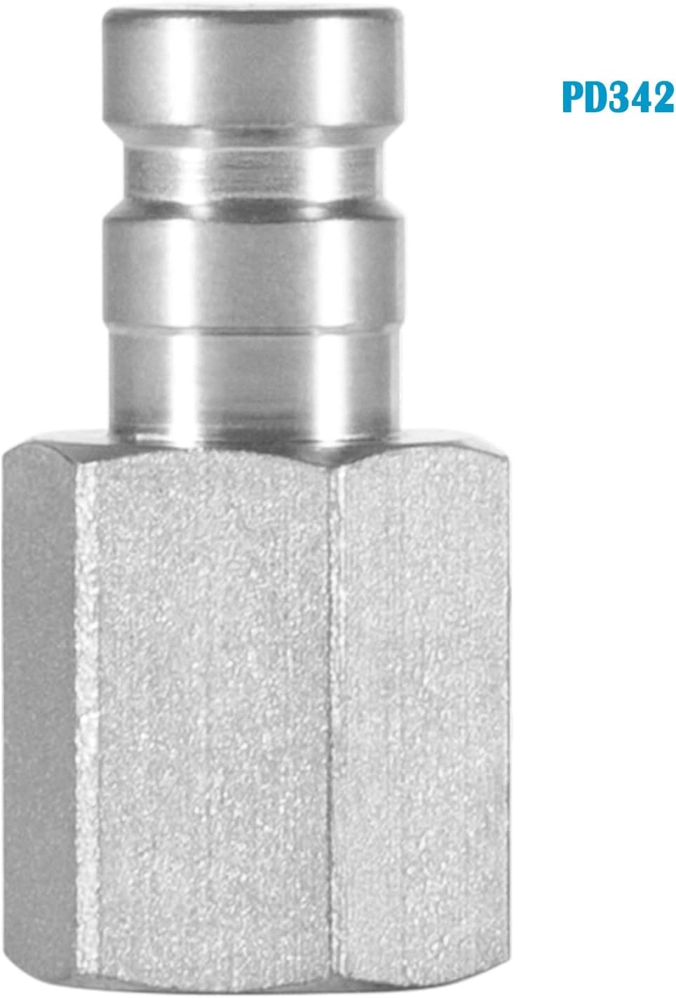 PD342 Steel Test Port Quick Nipple 1/8" 1/4"-18 NPTF 6000PSI Parker SensoControl