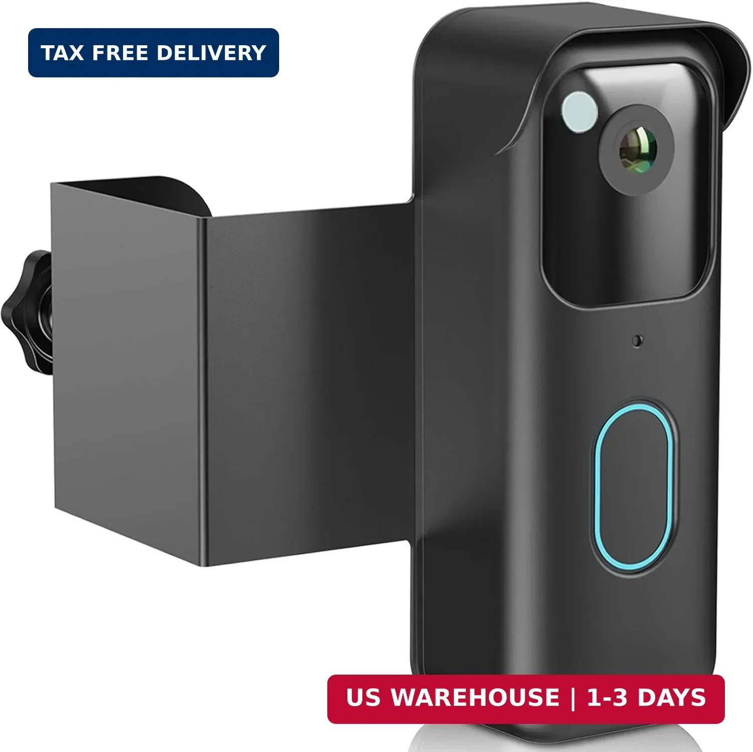 Anti-Theft Doorbell Mount for Blink Video Doorbell (2nd Gen), Drill-Free Door Mo