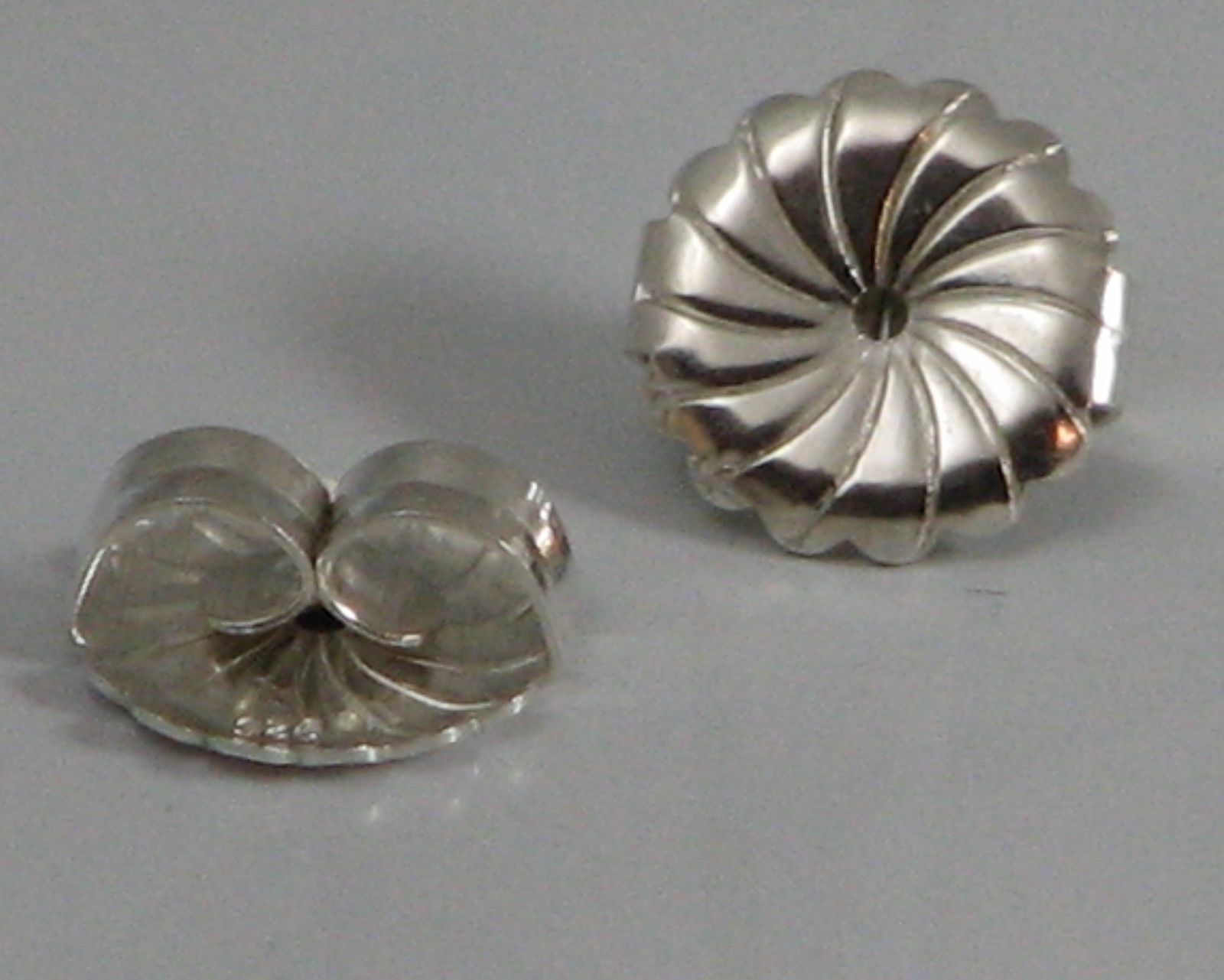 4 Pairs Solid Sterling Silver 7mm Large Safety Earring Backs Heavy Duty