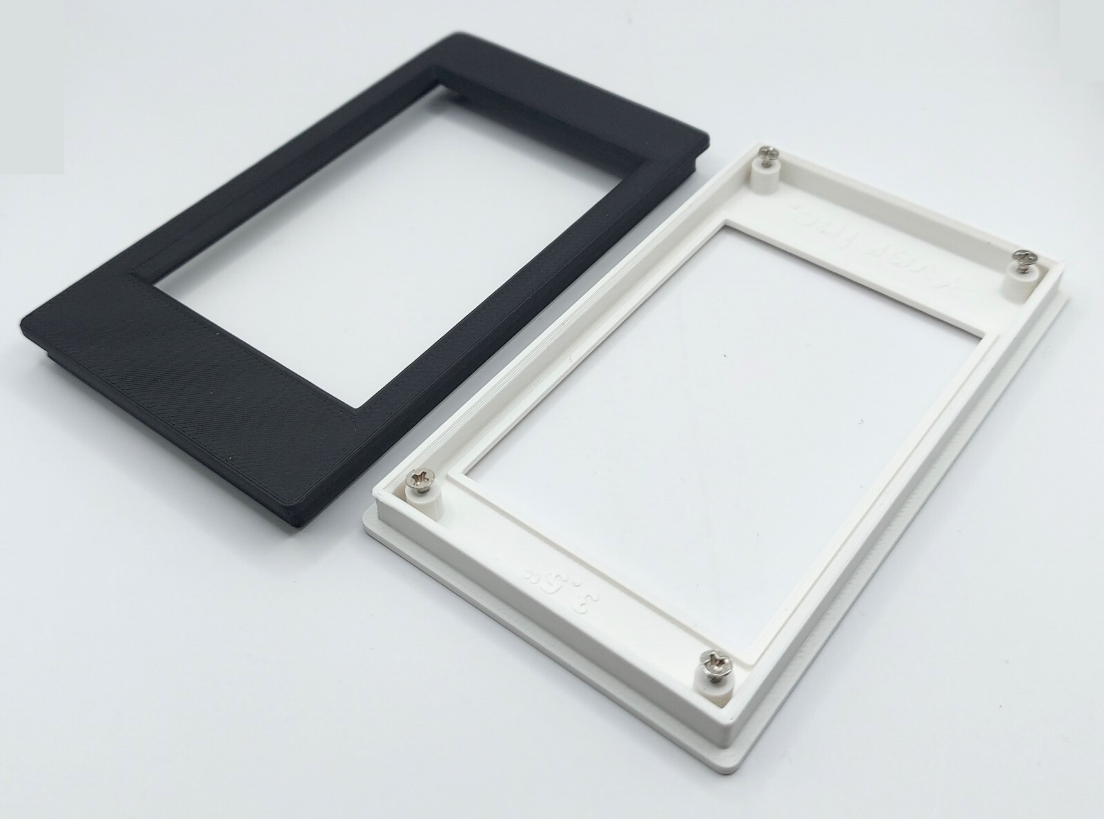 Mounting frame bezel for Nextion display LCD 3.5" enhanced Yverinc Labs