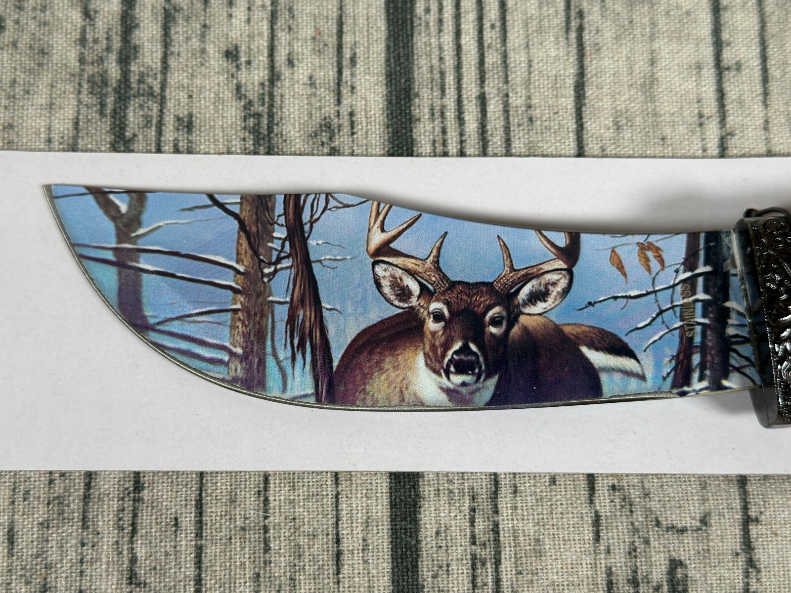 Buck Deer Decorative Knife with Stand
