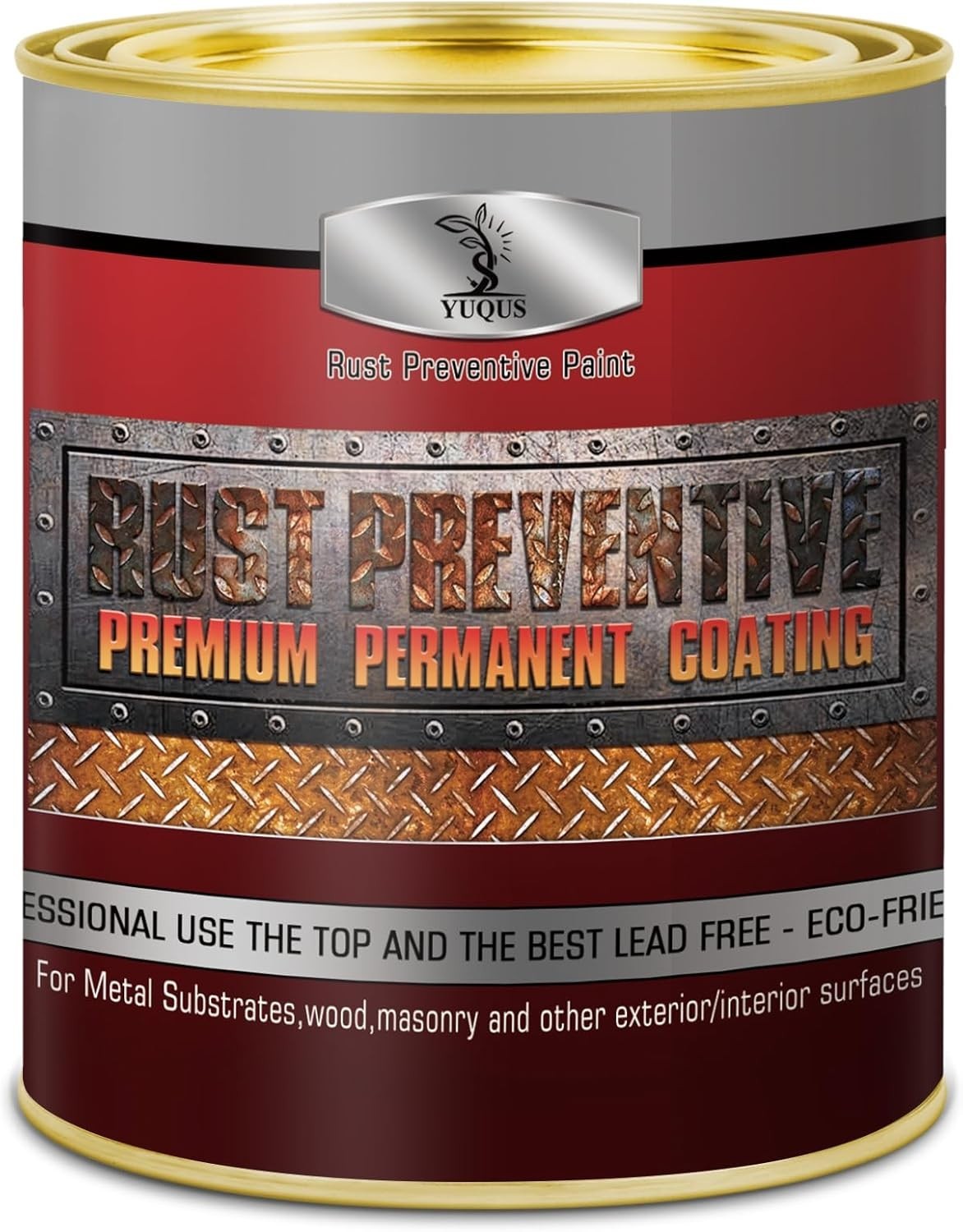 32 Fl Oz Grey Anti-Rust Metal Paint - Versatile Rust Prevention Formula