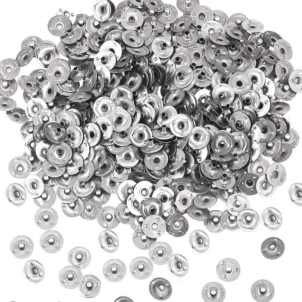 Convenient 500Pcs Candle Wicks Holders with Iron Base for DIY Projects