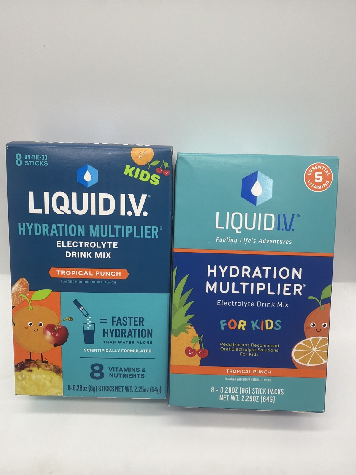 (2) Liquid I.V. Hydration Multiplier Electrolyte Drink Mix Kid Punch COMBINESHIP
