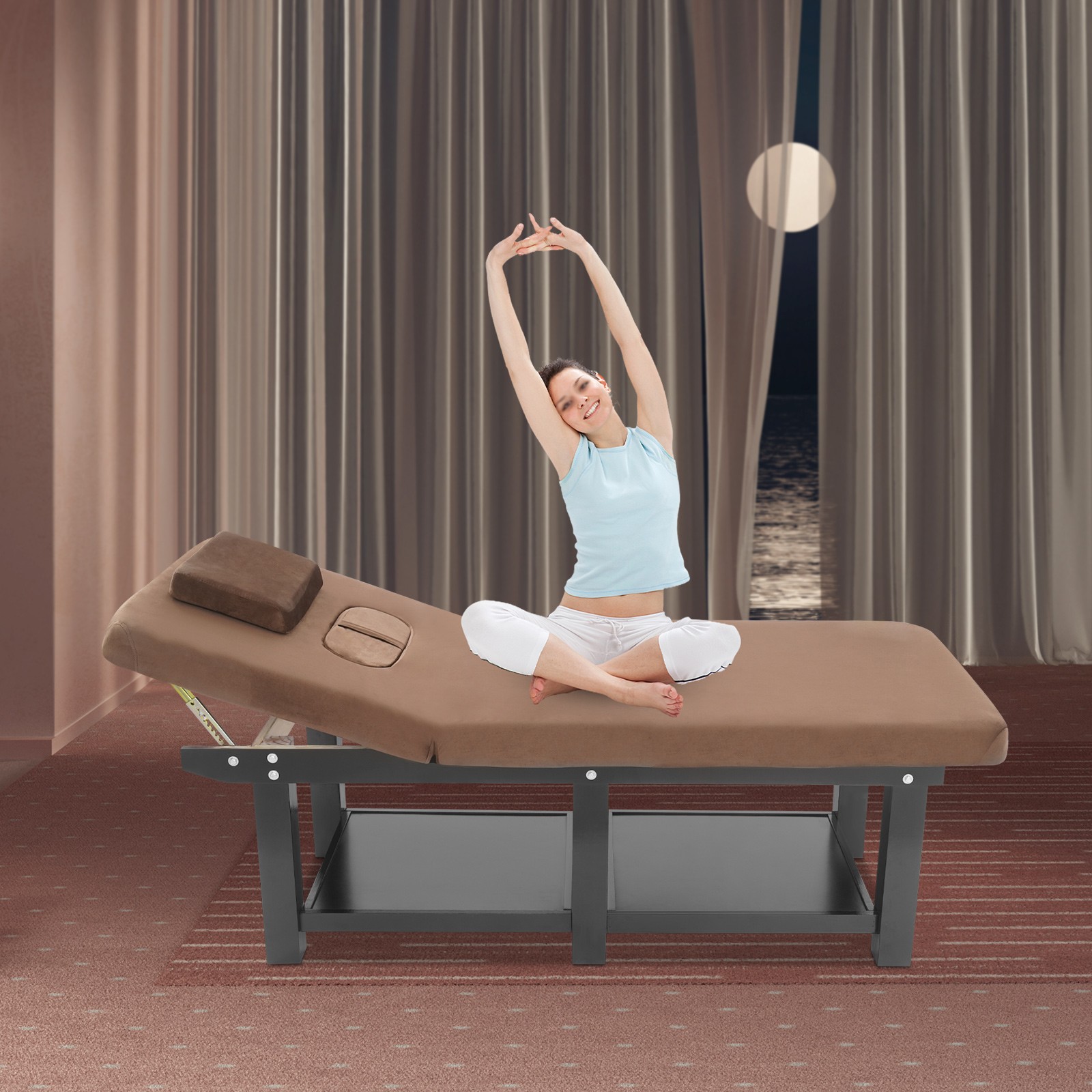 0-45° Adjustable Massage Table Massage Bed 190cm Therapy Bed 400 kg max. Load