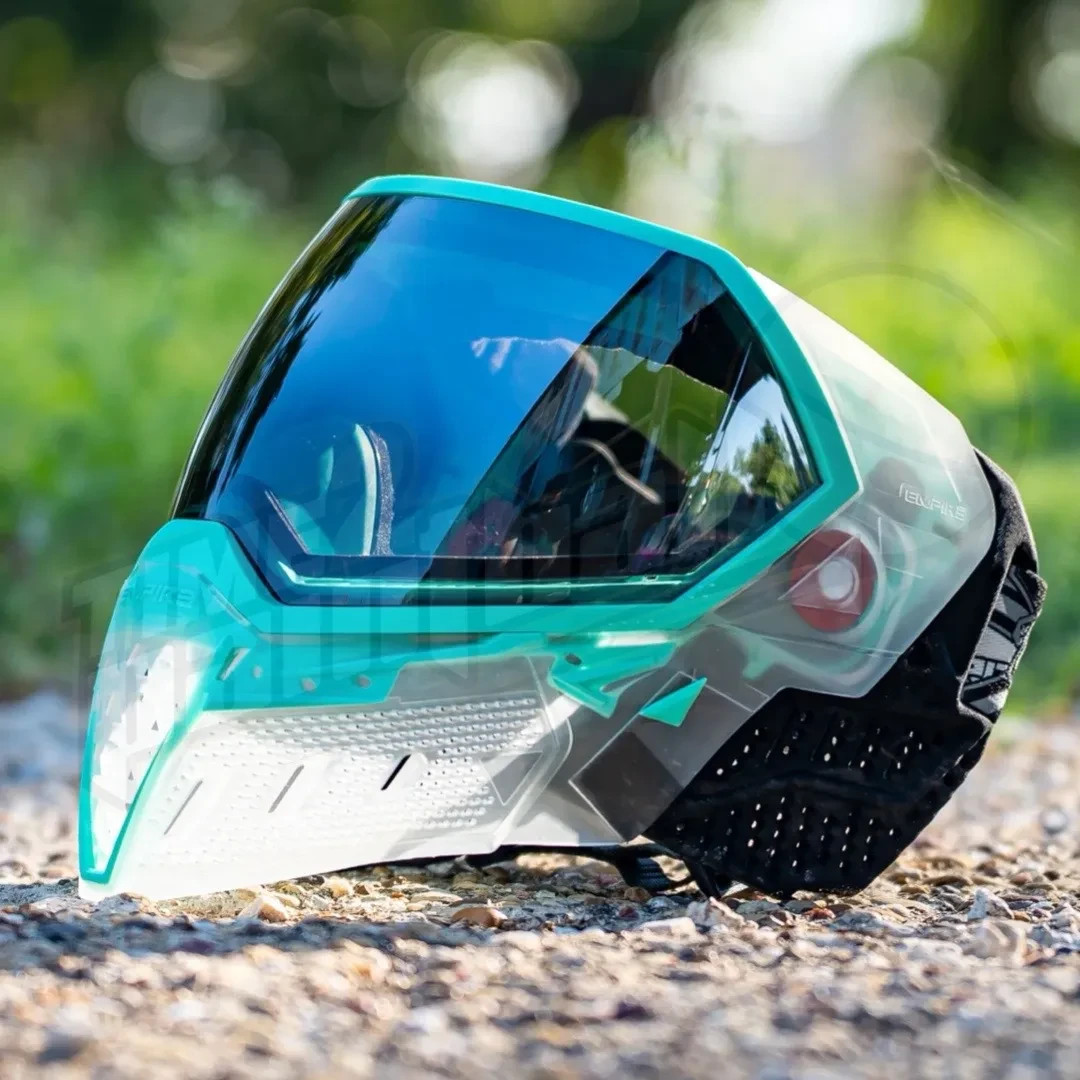 Empire EVS Crystal SE Thermal Goggle - Clear / Teal with - Silver Mirror Lens