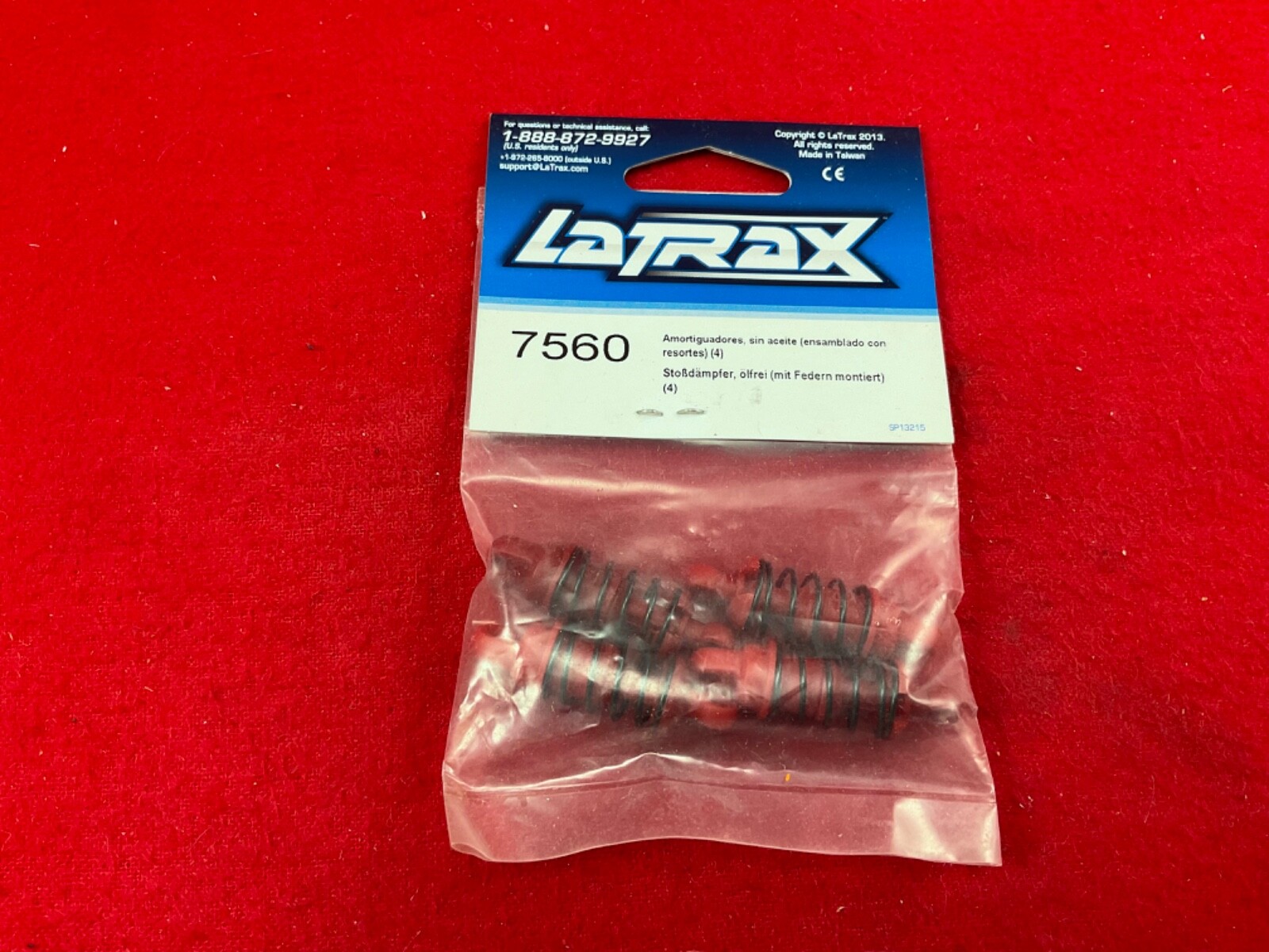Traxxas 7560  1/18 LaTrax Rally  Oil-Less Shocks Set Assembled w springs TRA7560