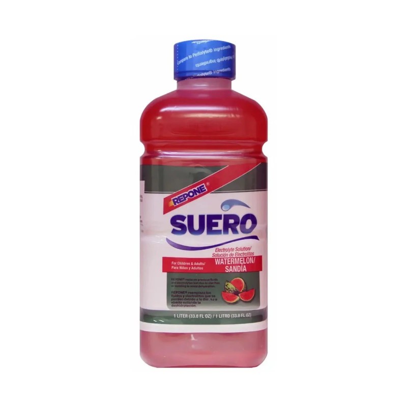 4x Suero Repone Watermelon Pediatric Drink Refreshing Beverage 33.8oz