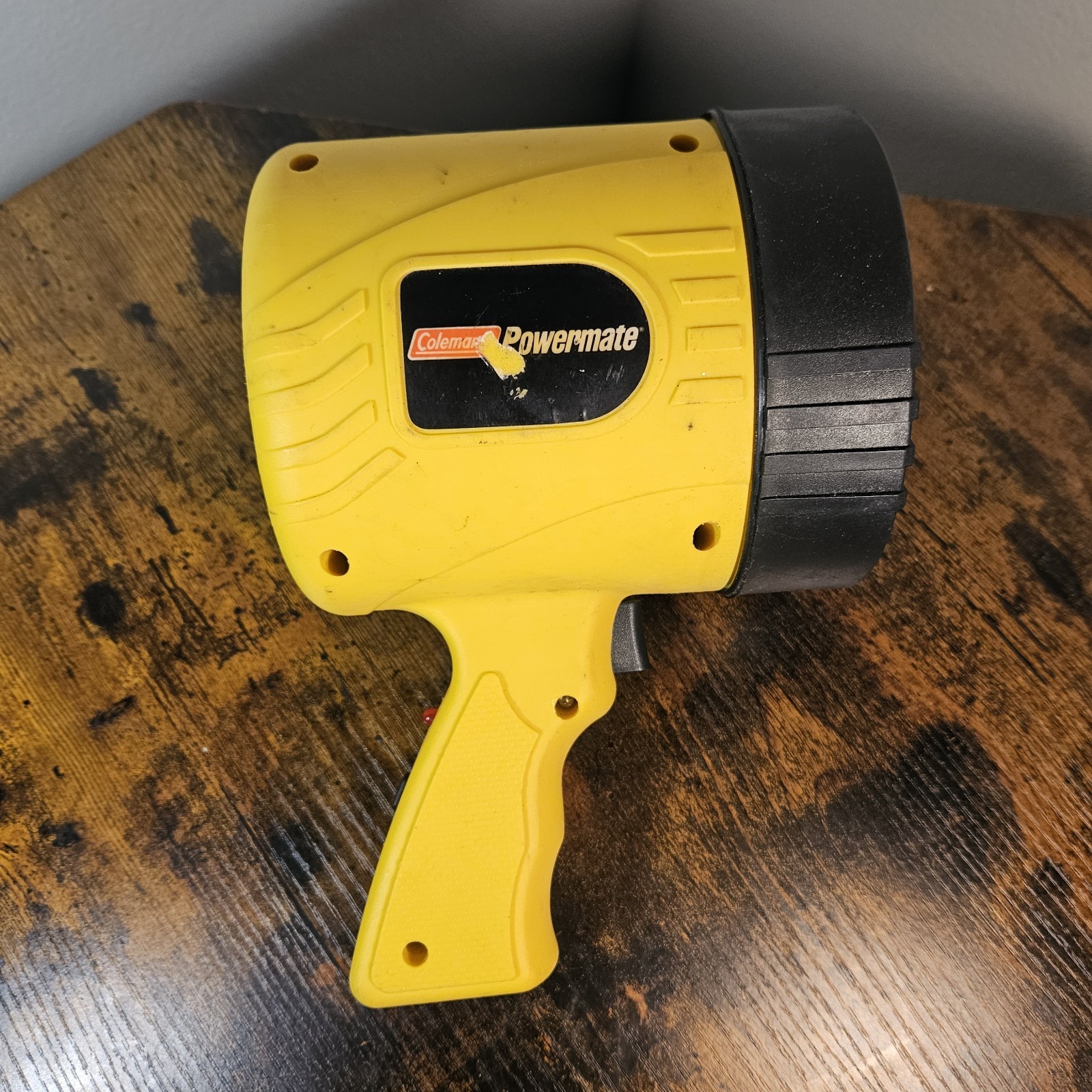 Coleman Powermate 12V Corded Handheld Spotlight, Yellow/Black Plastic