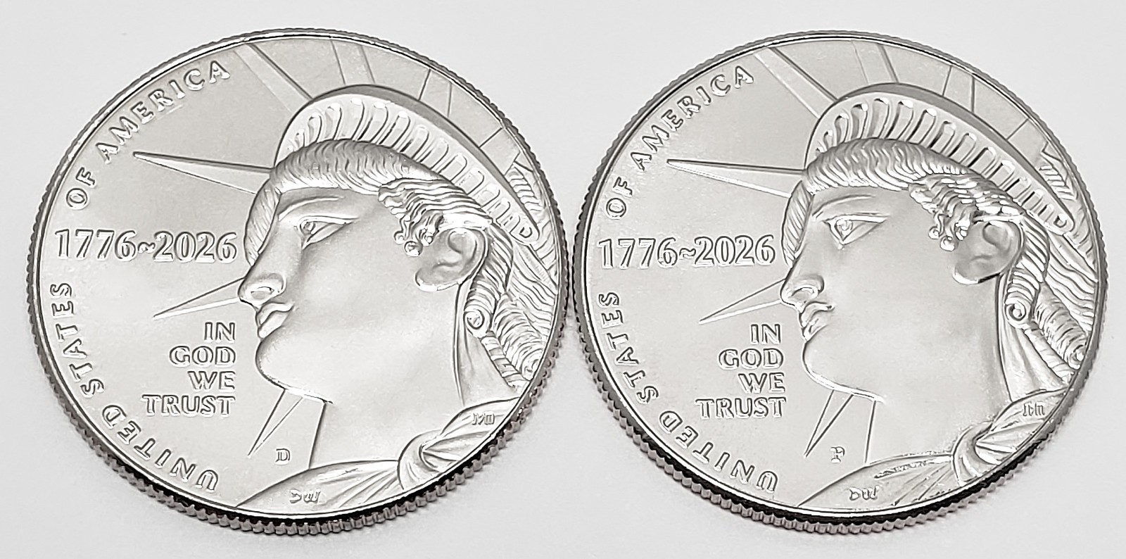 2026 P & D Enduring Liberty Half Dollar Set (2 coins) *BU - UNCIRCULTAED*