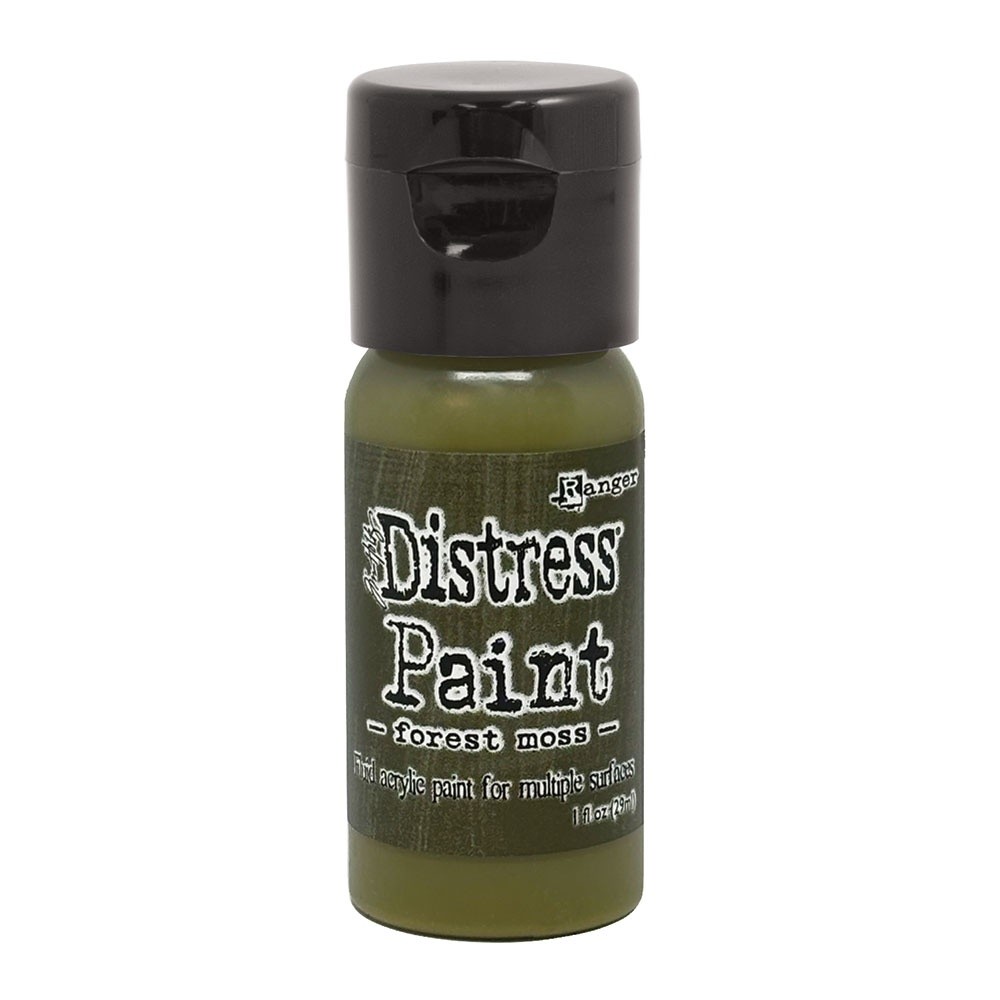 Tim Holtz Distress Paint Flip Top 1oz-Forest Moss