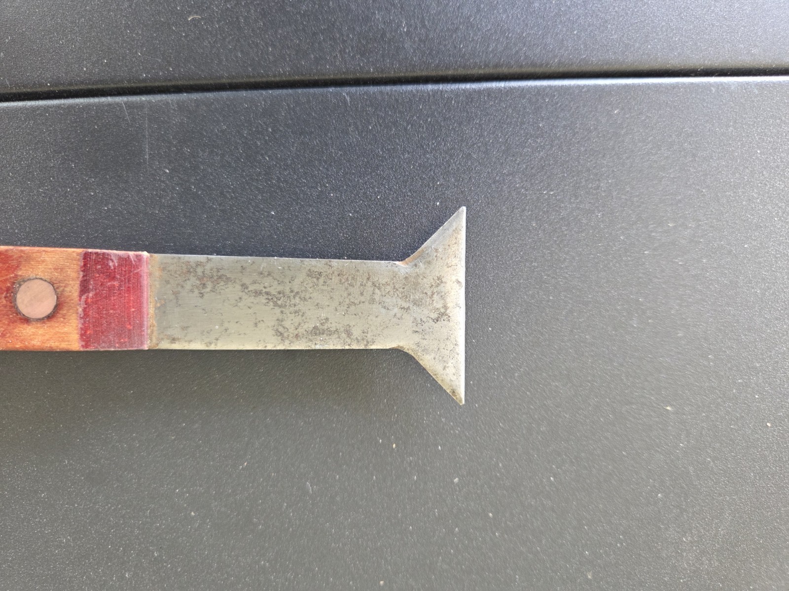 Vintage window glazing tool, Paint Scraper, Putty knife,wood handle