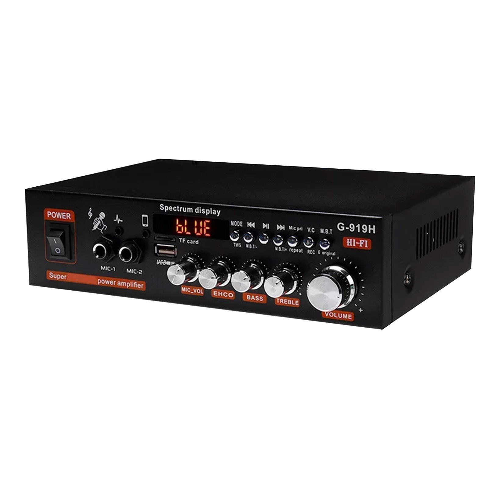 1000W Bluetooth Mini Power Amplifier Stereo Receiver Audio Amp USB Music Player