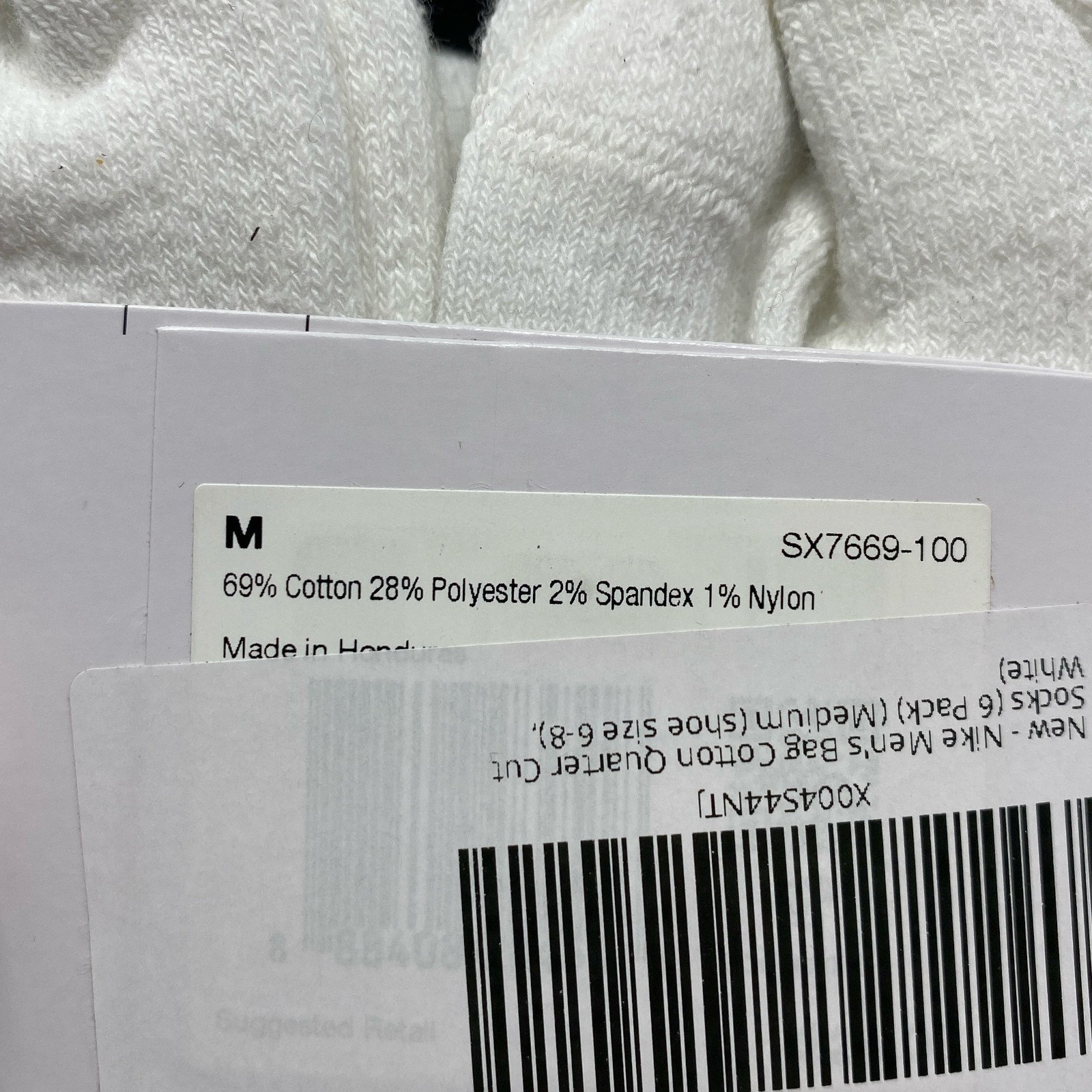 NIKE Everyday Cushioned Ankle Socks 6-Pair White M W6-10/M6-8