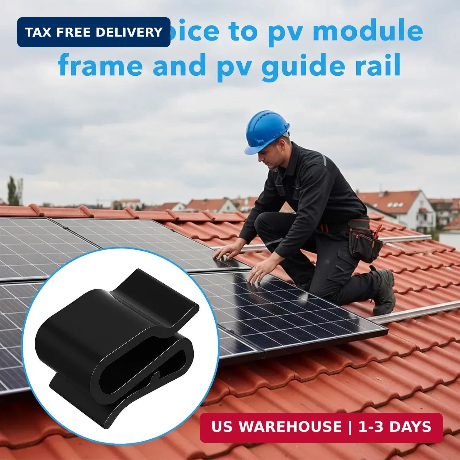 30 Pcs Trailer Frame Wire Clips, Solar Panel Clip, Plastic Wires Clip, Cable Cli