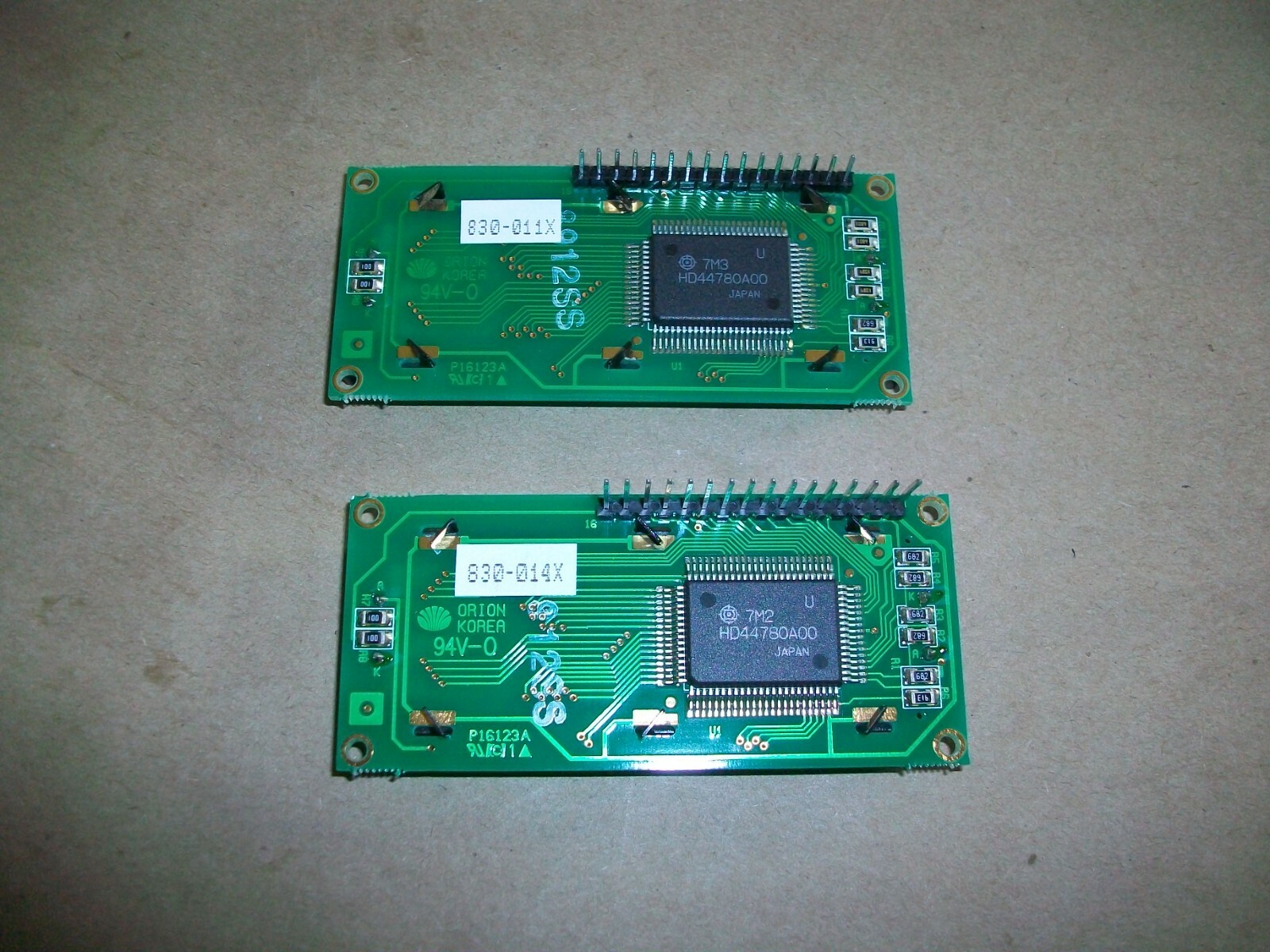 2PC ORION LCD Display 830-011X & 830-014X NEW