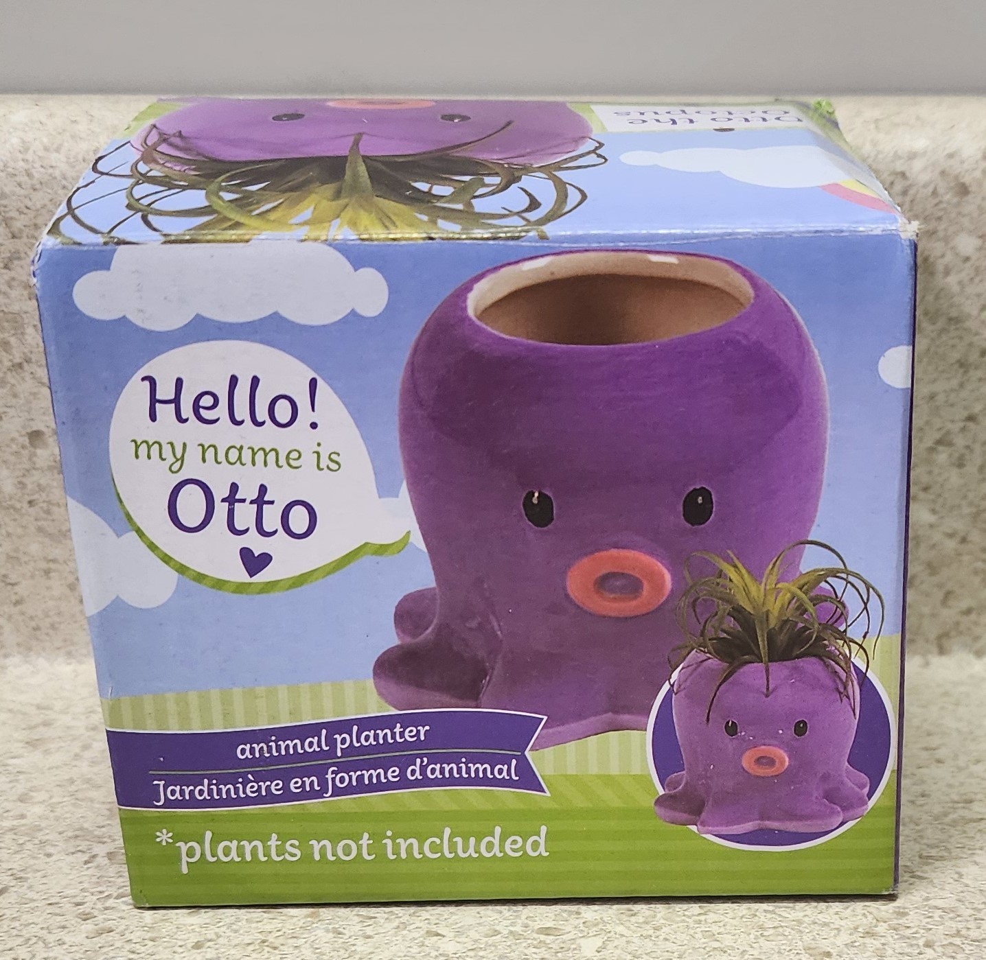 NEW OTTO THE OCTOPUS CERAMIC ANIMAL SUCCULENT-CACTI-FLOWER PLANTER