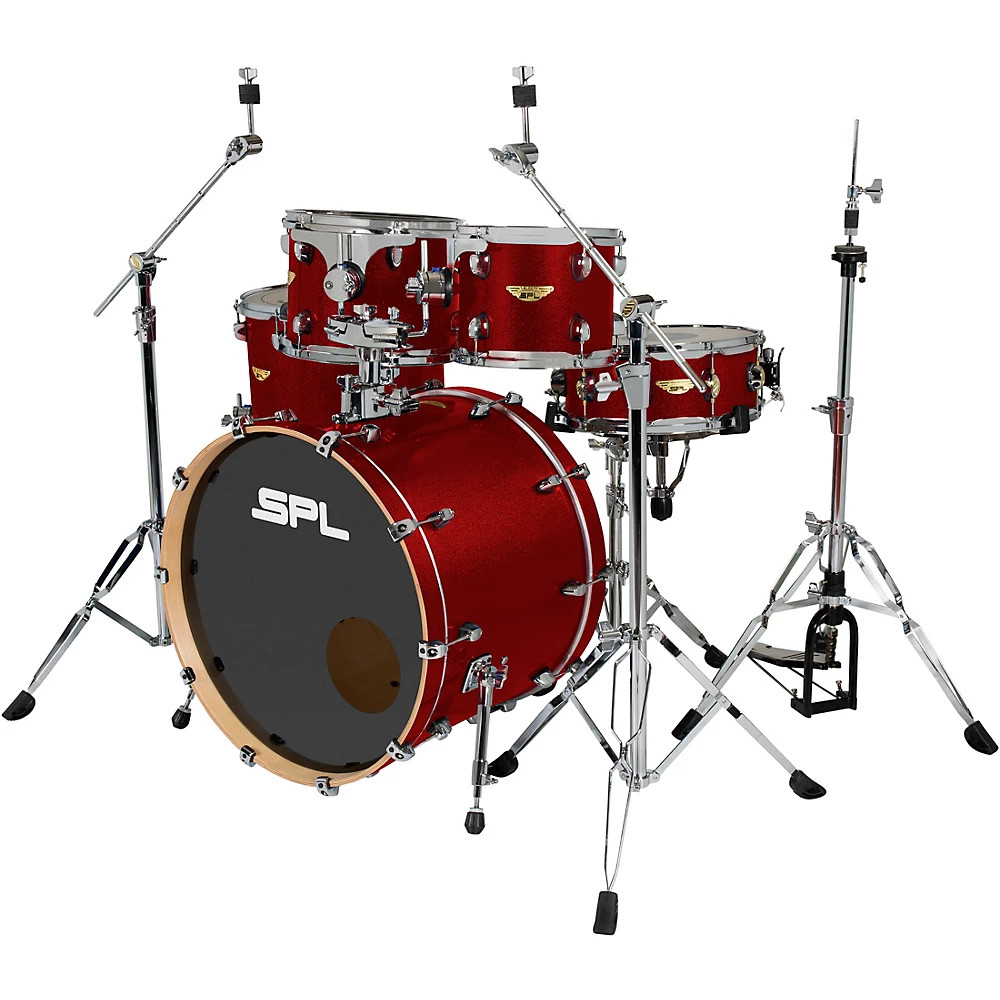 Sound Percussion Labs Velocity 5Piece Shell Pack Ruby Sequin Refurbished