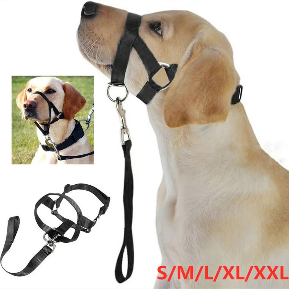 Dogalter Dog Halter Halti Training Head Collar Gentle Leader Harness Nylon Pet A