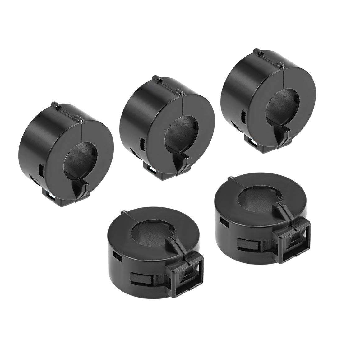 15mm Ferrite Cores Ring ClipOn RFI EMI Noise Suppression Filter Cable Clip, B...