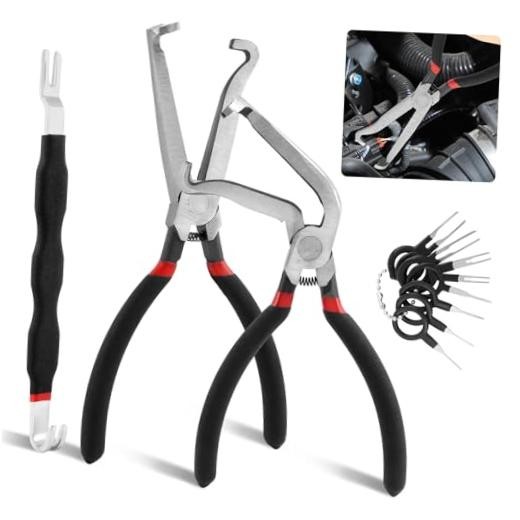 3Pcs Electrical Disconnect Pliers 37960, 37980, Fuel Line Petrol Clip Black