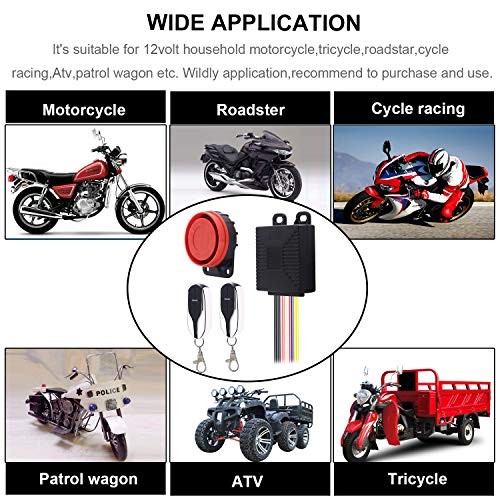 Upgraded Motorcycle Security Kit Alarm System Engine Start Arming Disarming