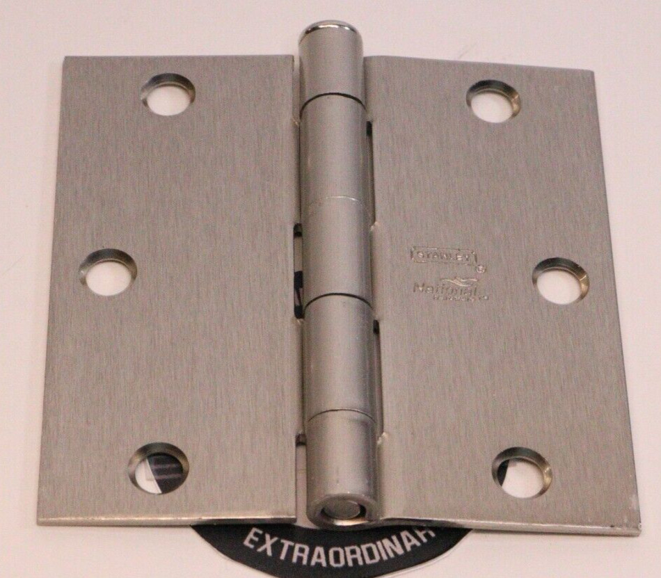 National Hardware N830-248  SPB512 Satin Nickel Finish- Door Hinges 3-1/2" NEW
