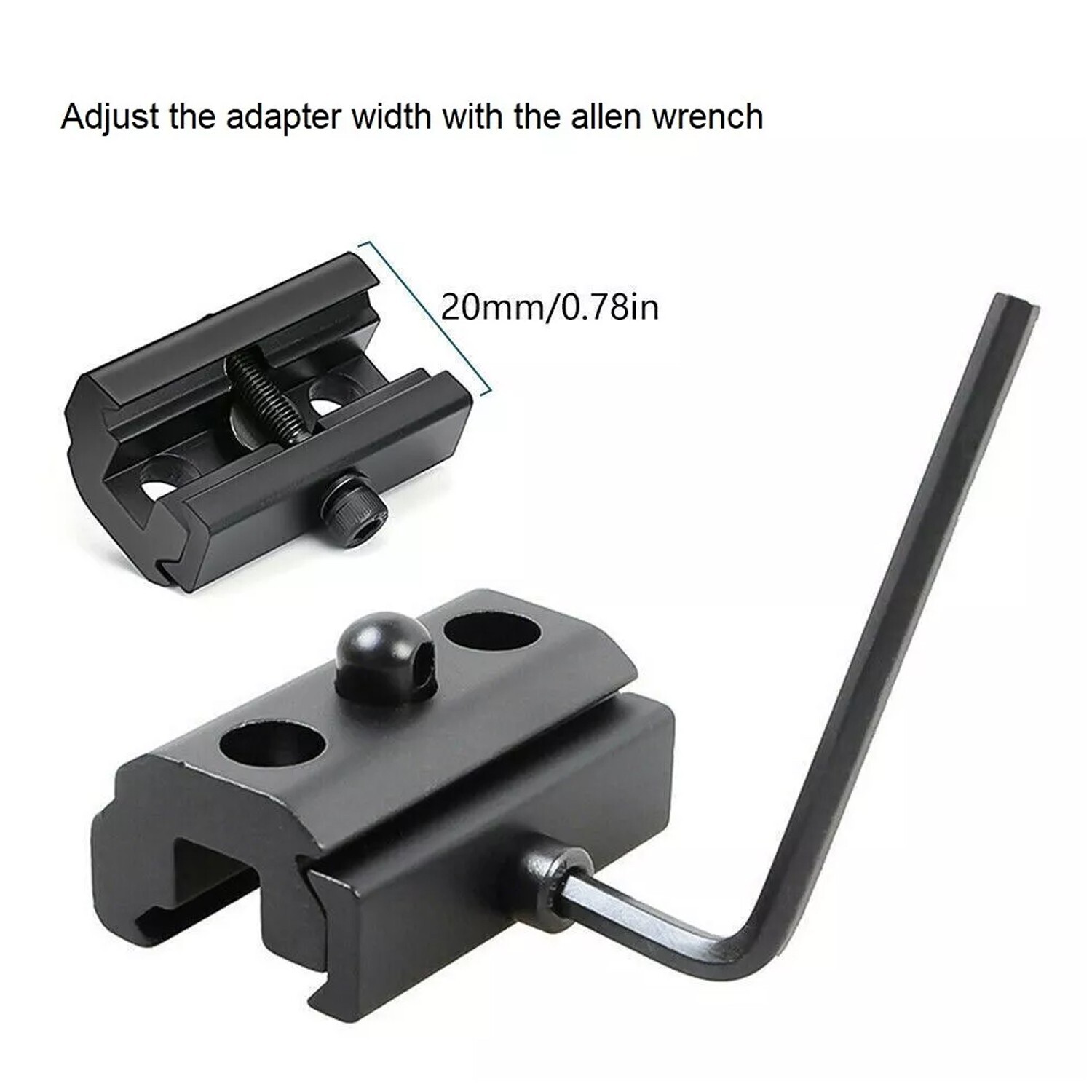 6-9Inch Precision Tactical Rifle Bipod Tactical Spring Return Rail Mount Adapter