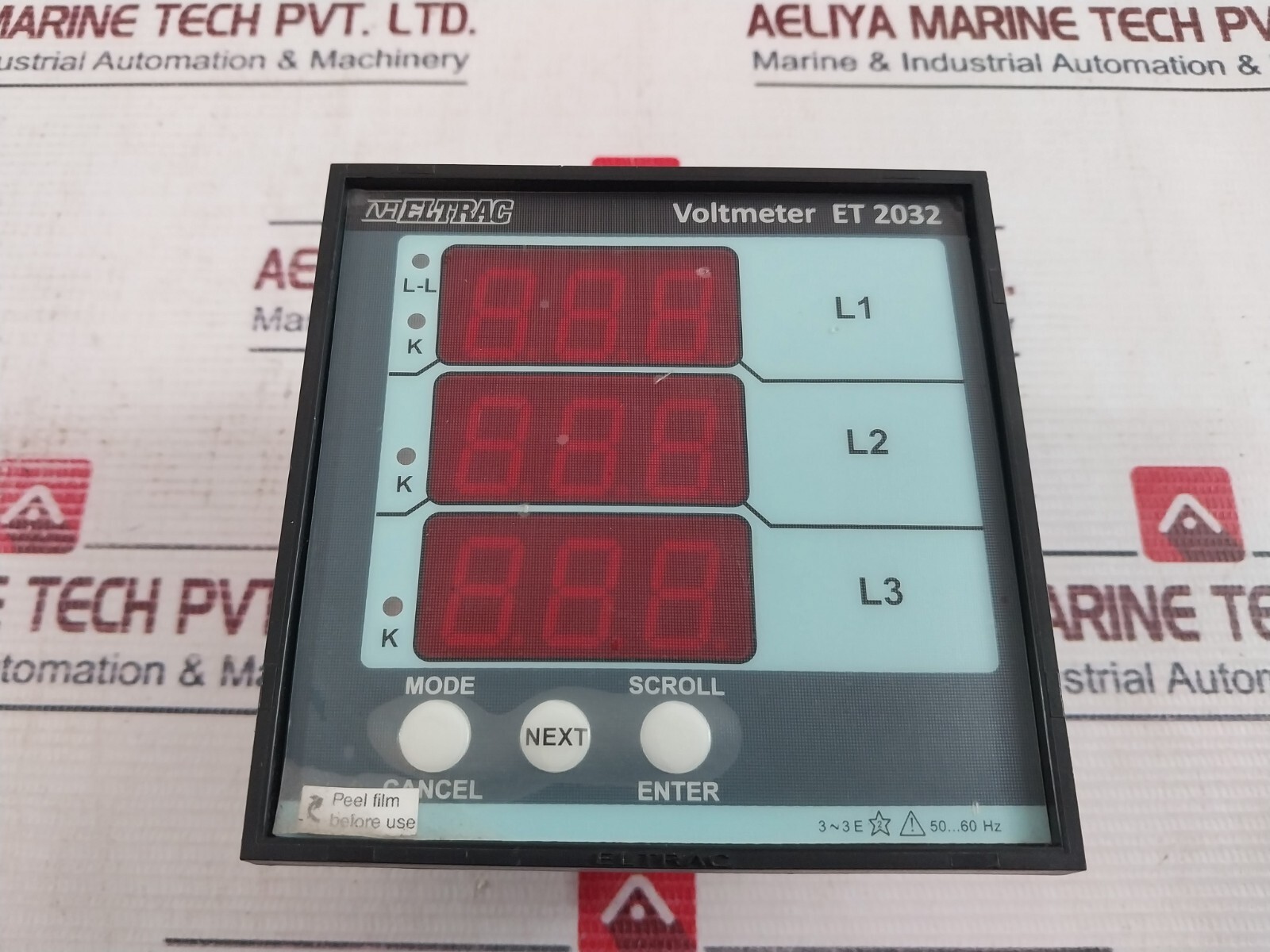 ELTRAC ET 2032 Voltmeter 85-270V AC/DC 500V