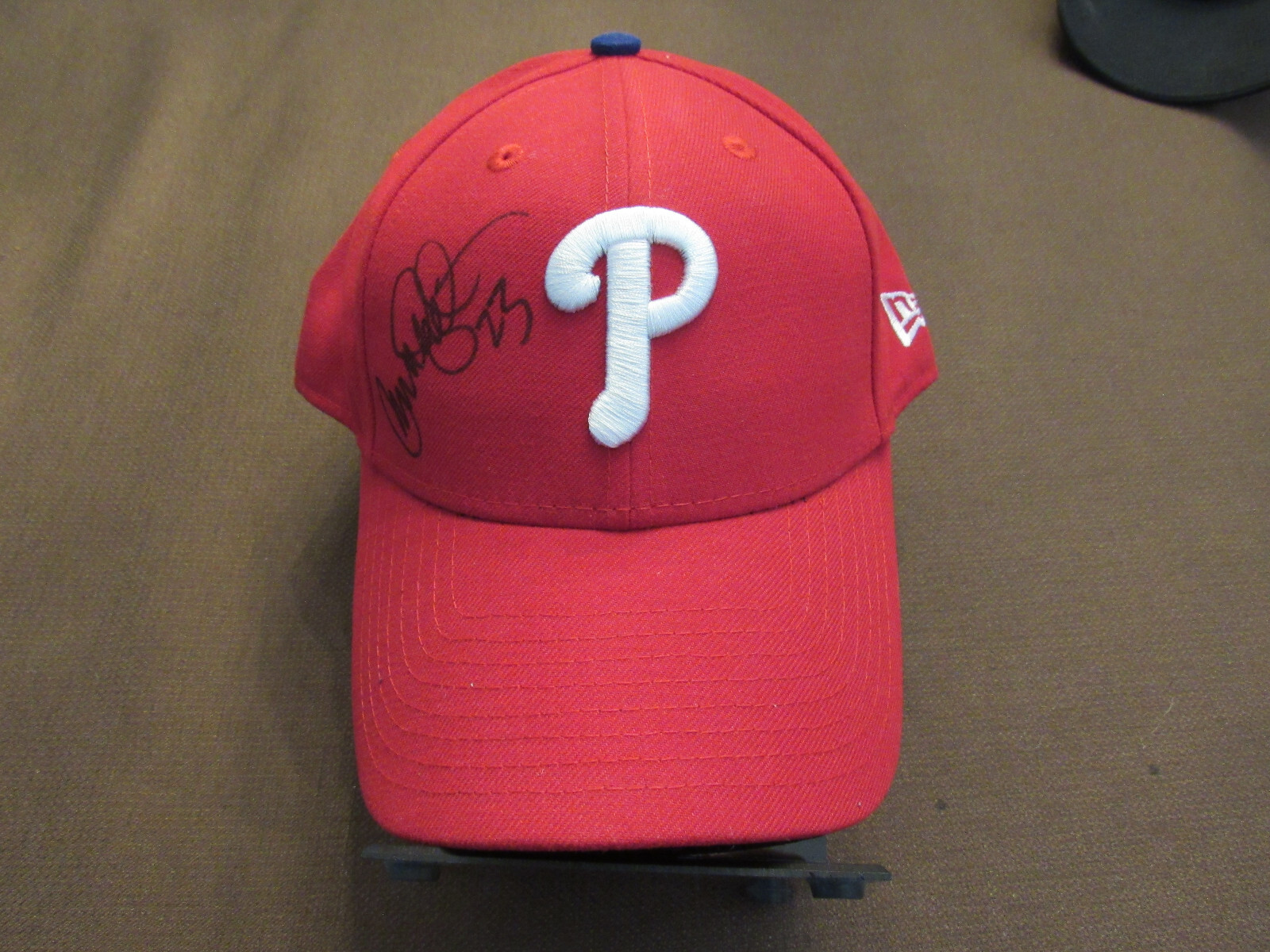 RYNE SANDBERG # 23 PHILLIES CUBS HOF SIGNED AUTO NEW ERA PHILLIES CAP MLB BEAUTY