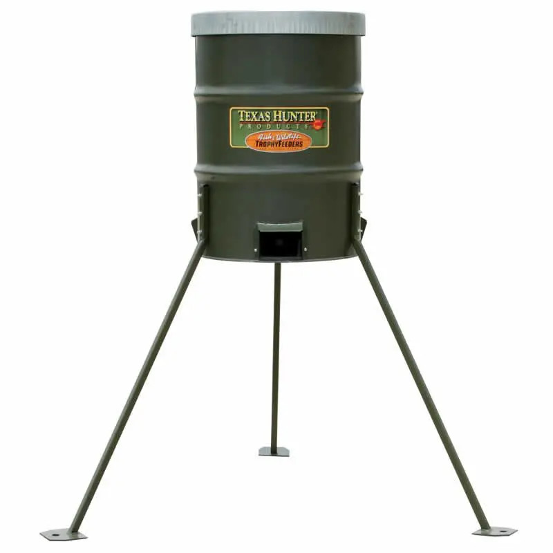 Texas Hunter 300 lb Deer Protein Feeder with Legs & Stakes