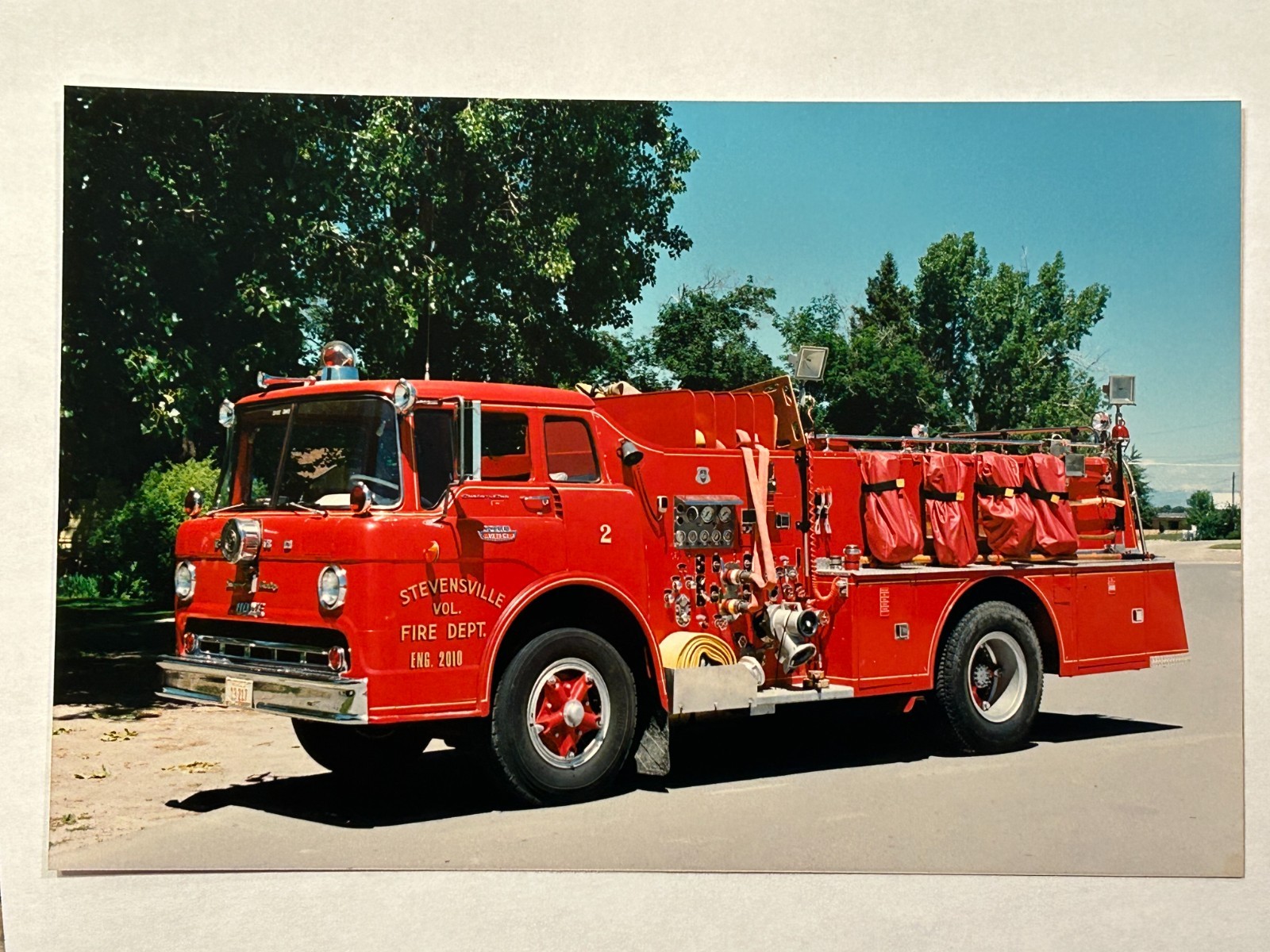 Stevensville MT Ford C Howe pumper Fire Apparatus Photo A59