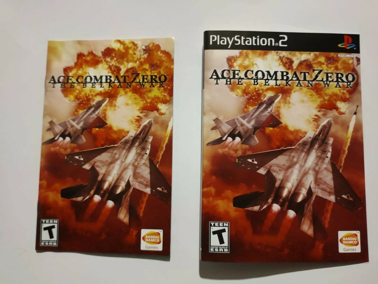 COVER SLEEVE & MANUAL ONLY - NO GAME - ACE COMBAT ZERO - PS2