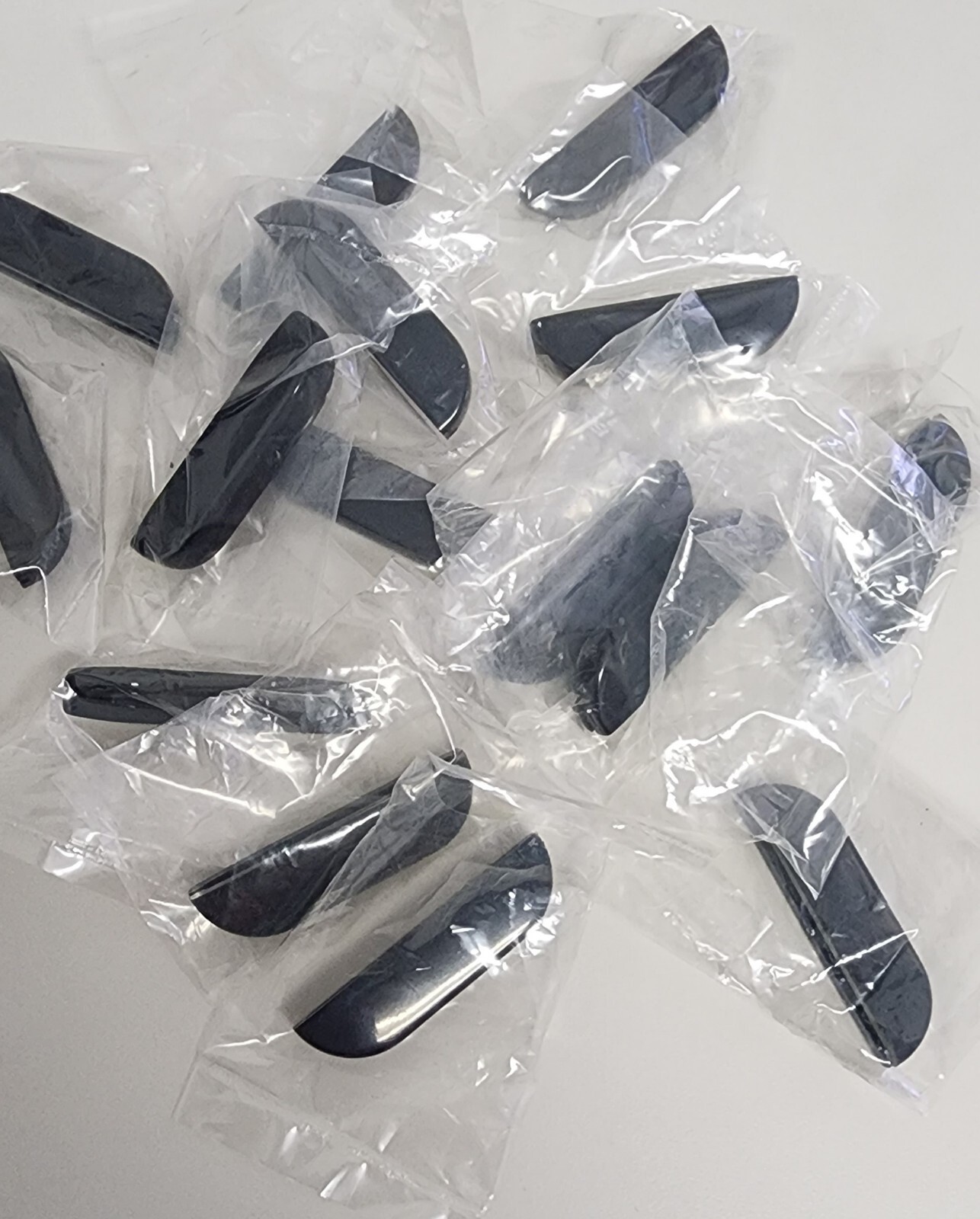 100pc Black Acrylic Handles