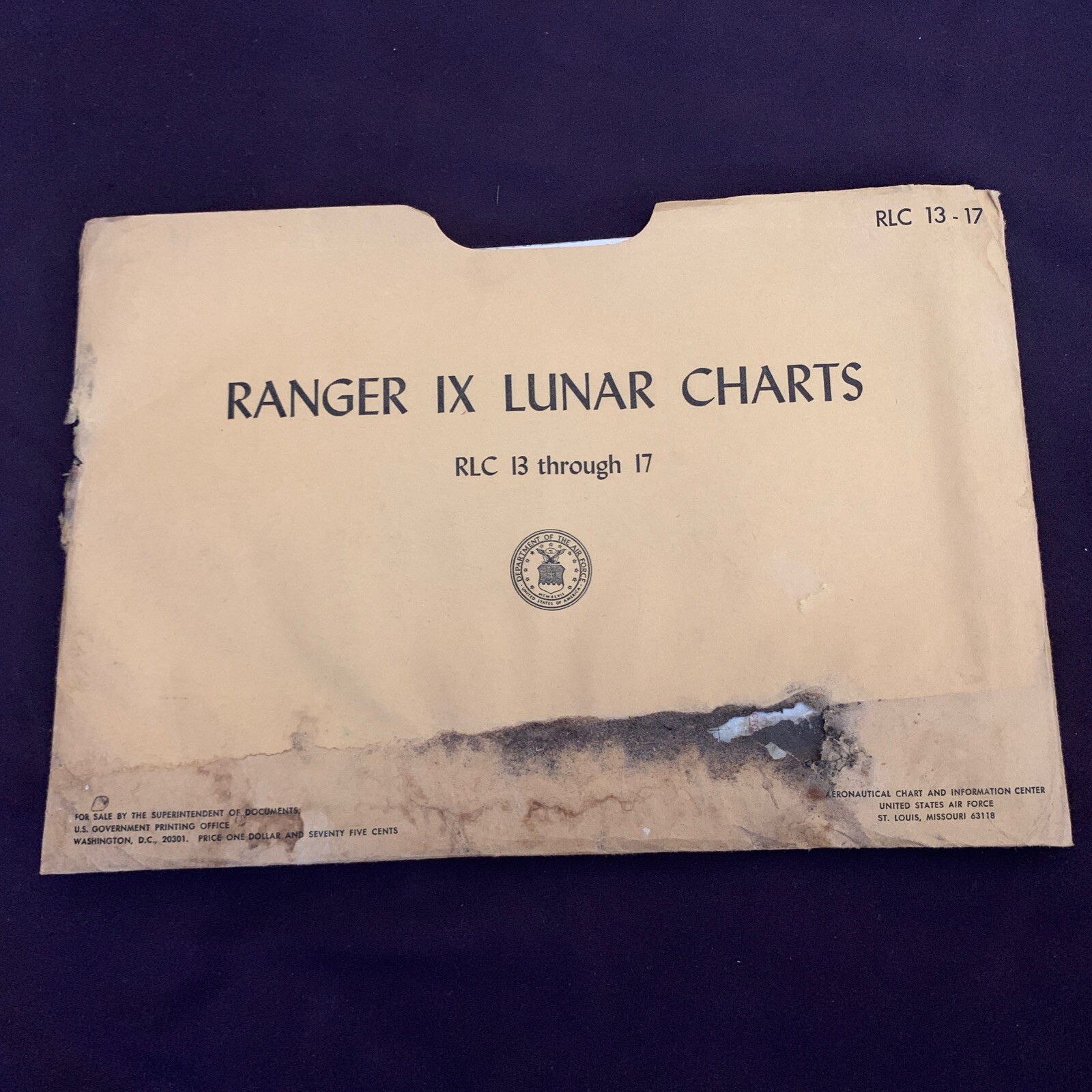 RARE Complete RANGER IX LUNAR CHARTS 1966 RLC 13 Through 17 - Wow!