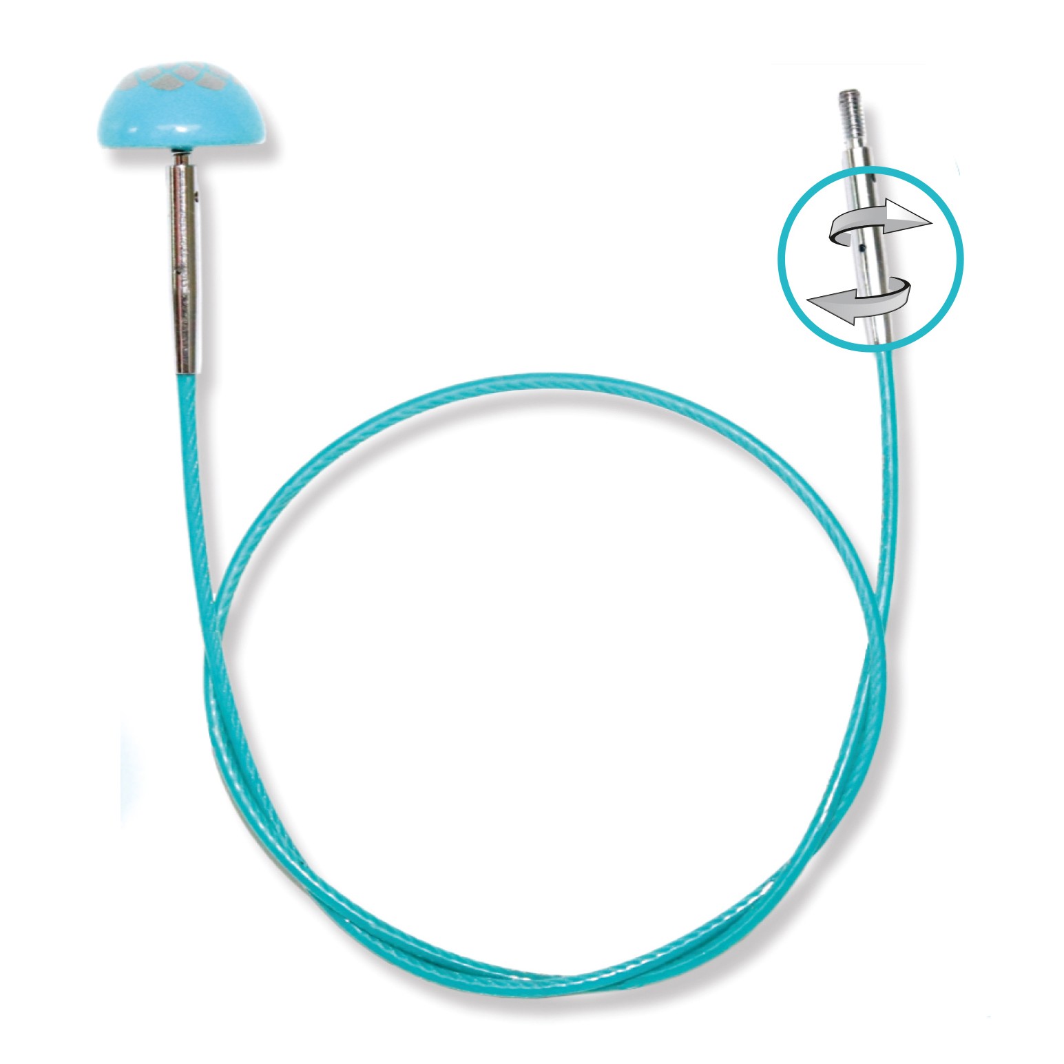 KnitPro The Mindful Collection: 360° Swivel Cable: Interchangeable: 94cm