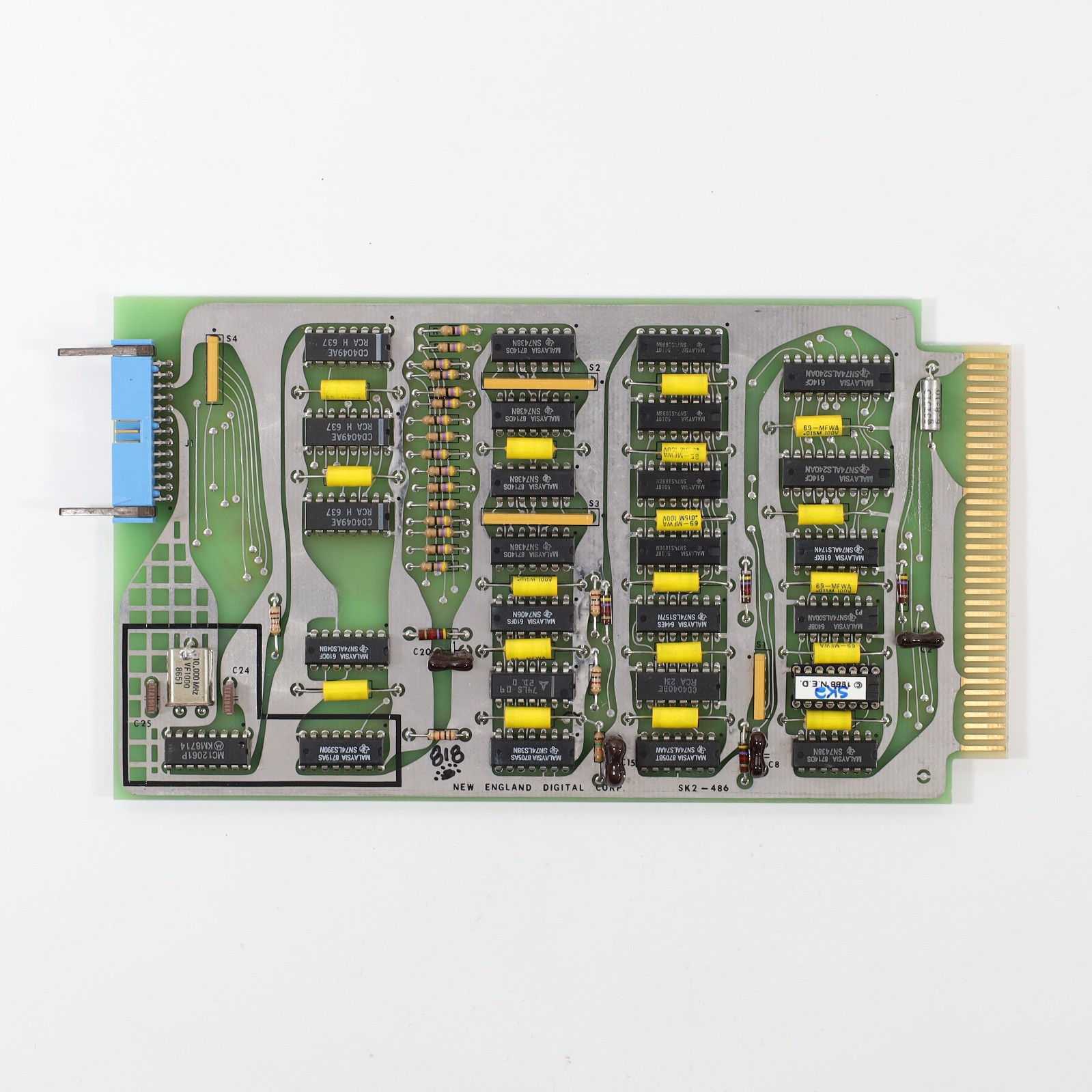 New England Digital Synclavier SK2-486 Computer Bin Card